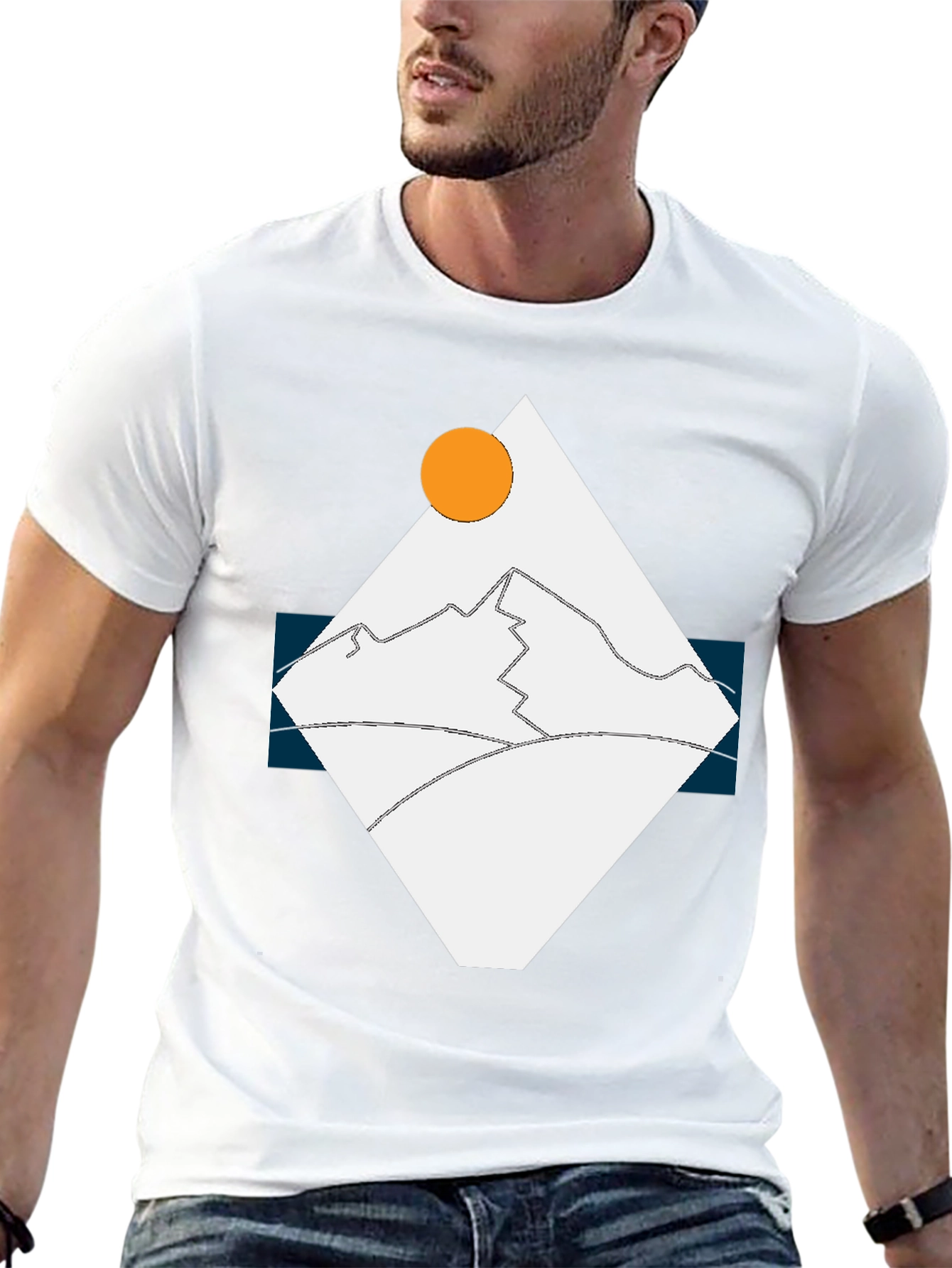 Geometric Mountain T-Shirt