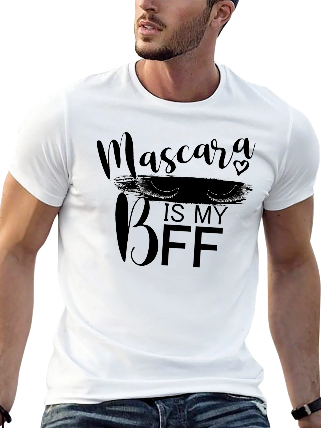 Mascara Is My BFF Black T-Shirt