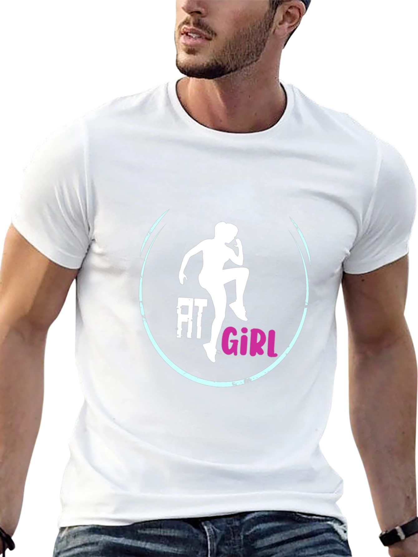 Fit Girl Graphic Tee - Trendy Womens Fitness Shirt