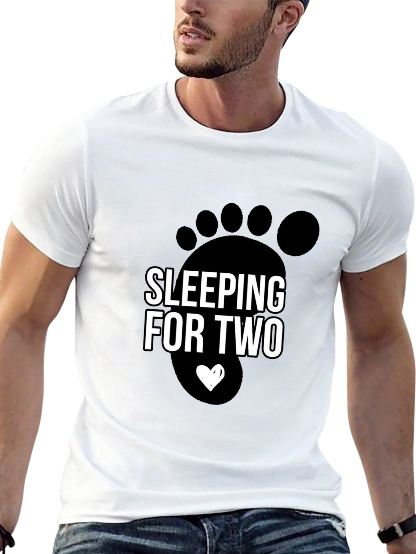 Sleeping For Two Pregnancy Announcement T-Shirt