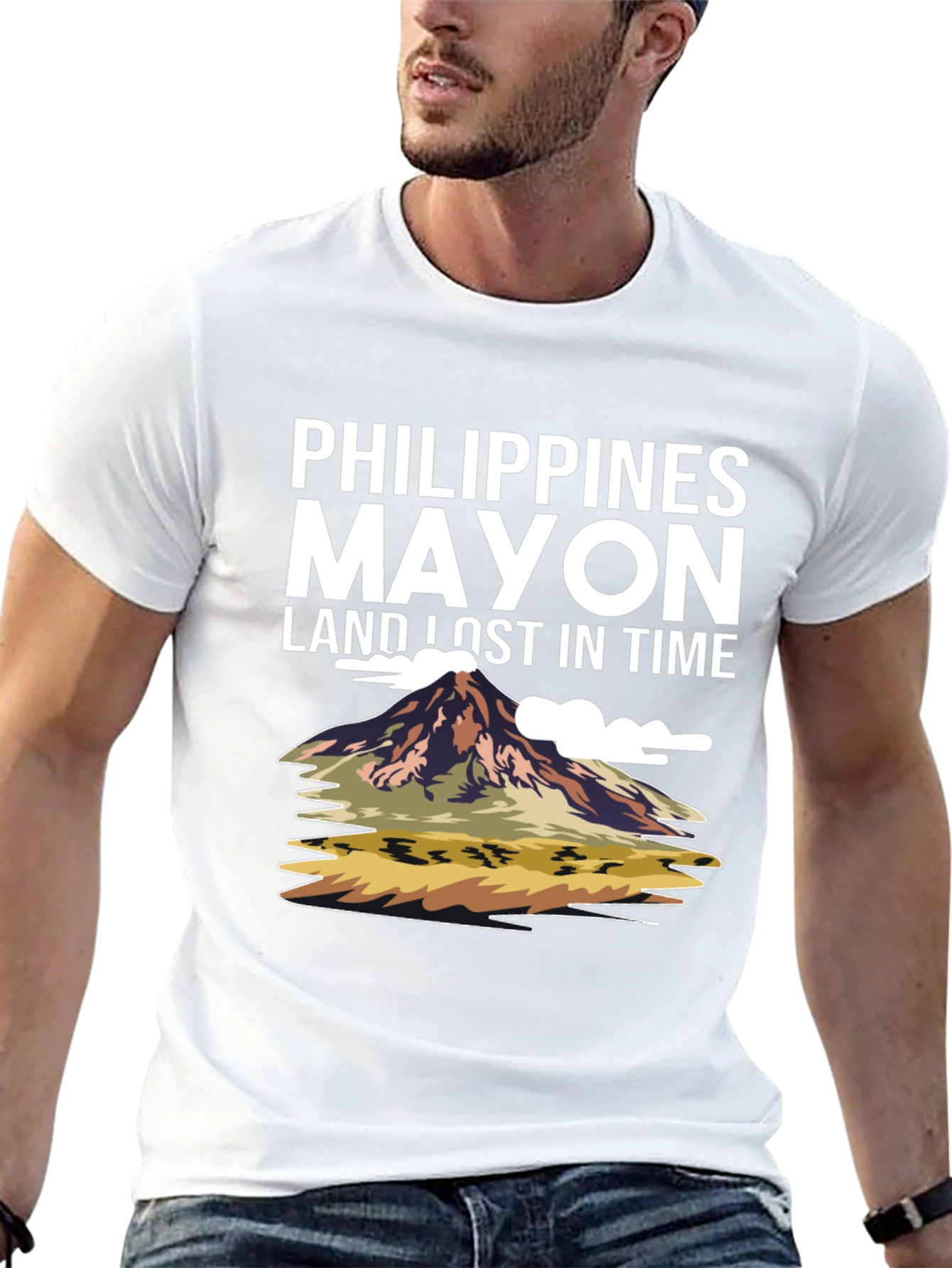 Philippines Mayon Volcano Graphic T-Shirt