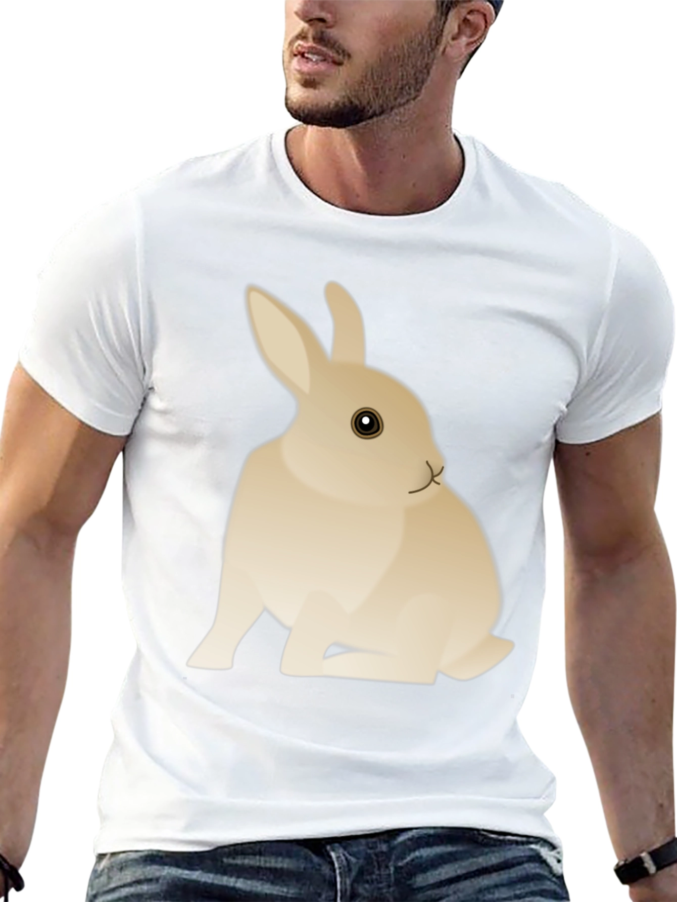 Rabbit Graphic T-Shirt - Casual Unisex Tee