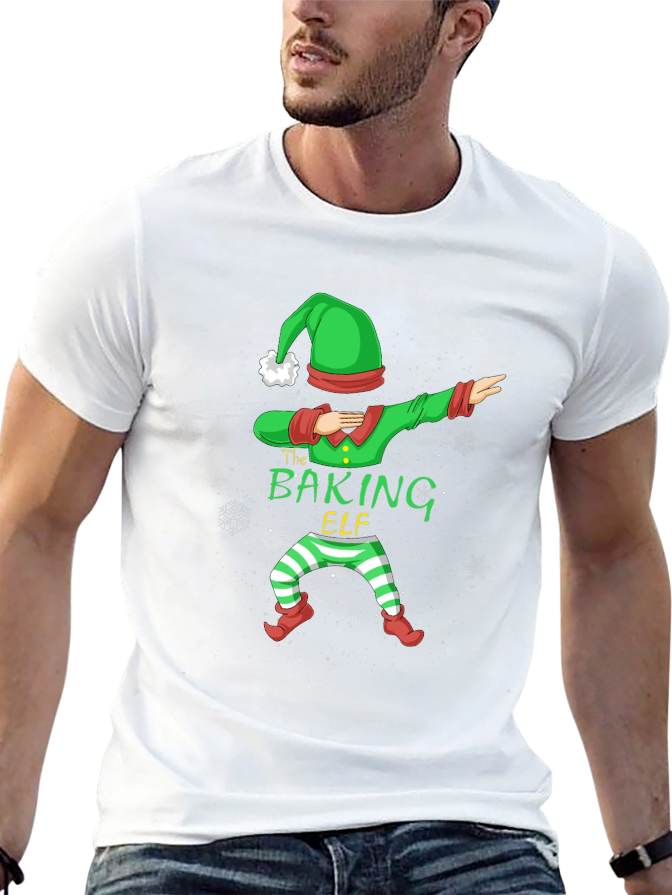 The Baking Elf Dab Funny Holiday T-Shirt