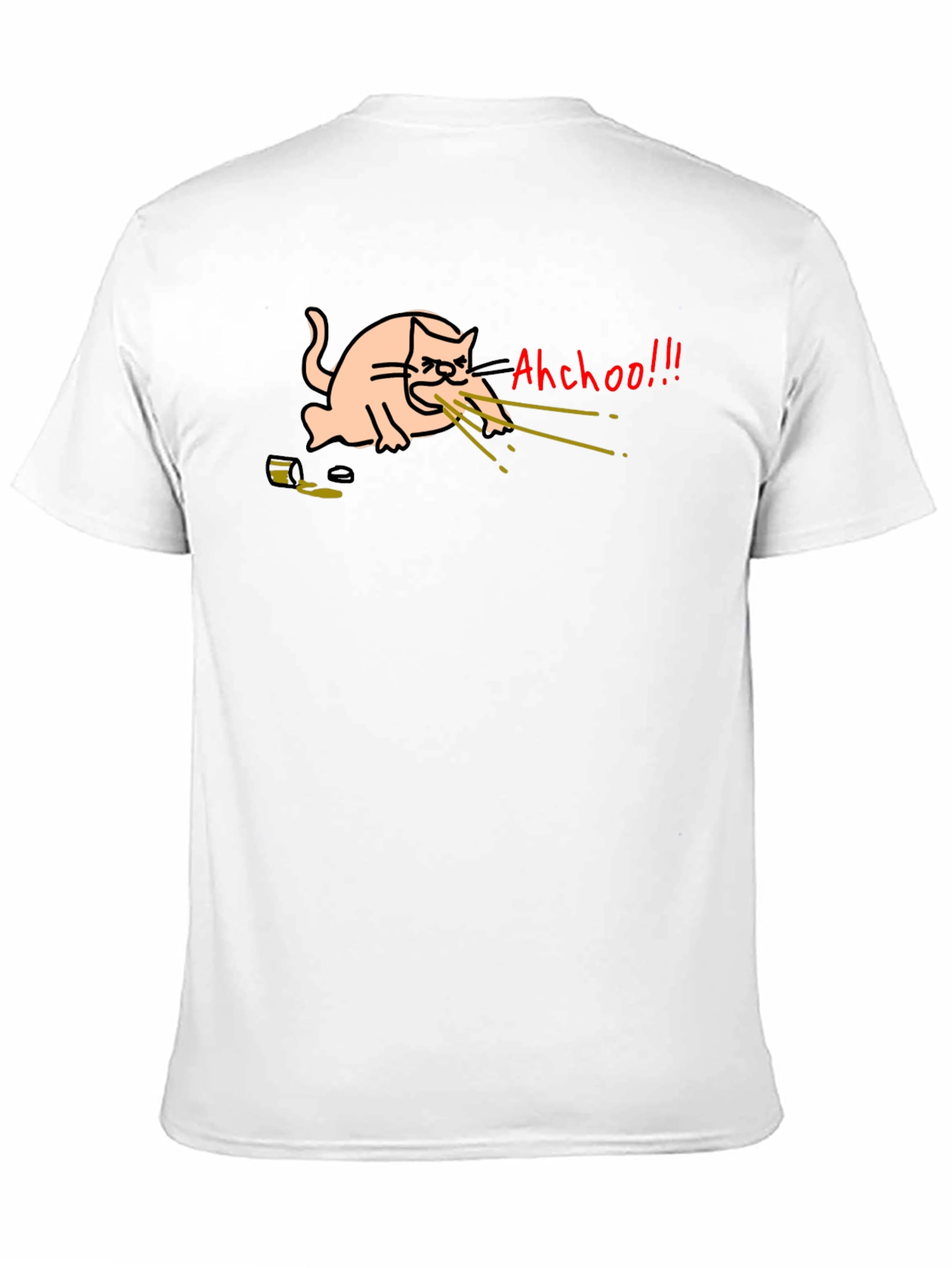 Funny Cat T-Shirt - Ahchoo!!! Graphic Tee