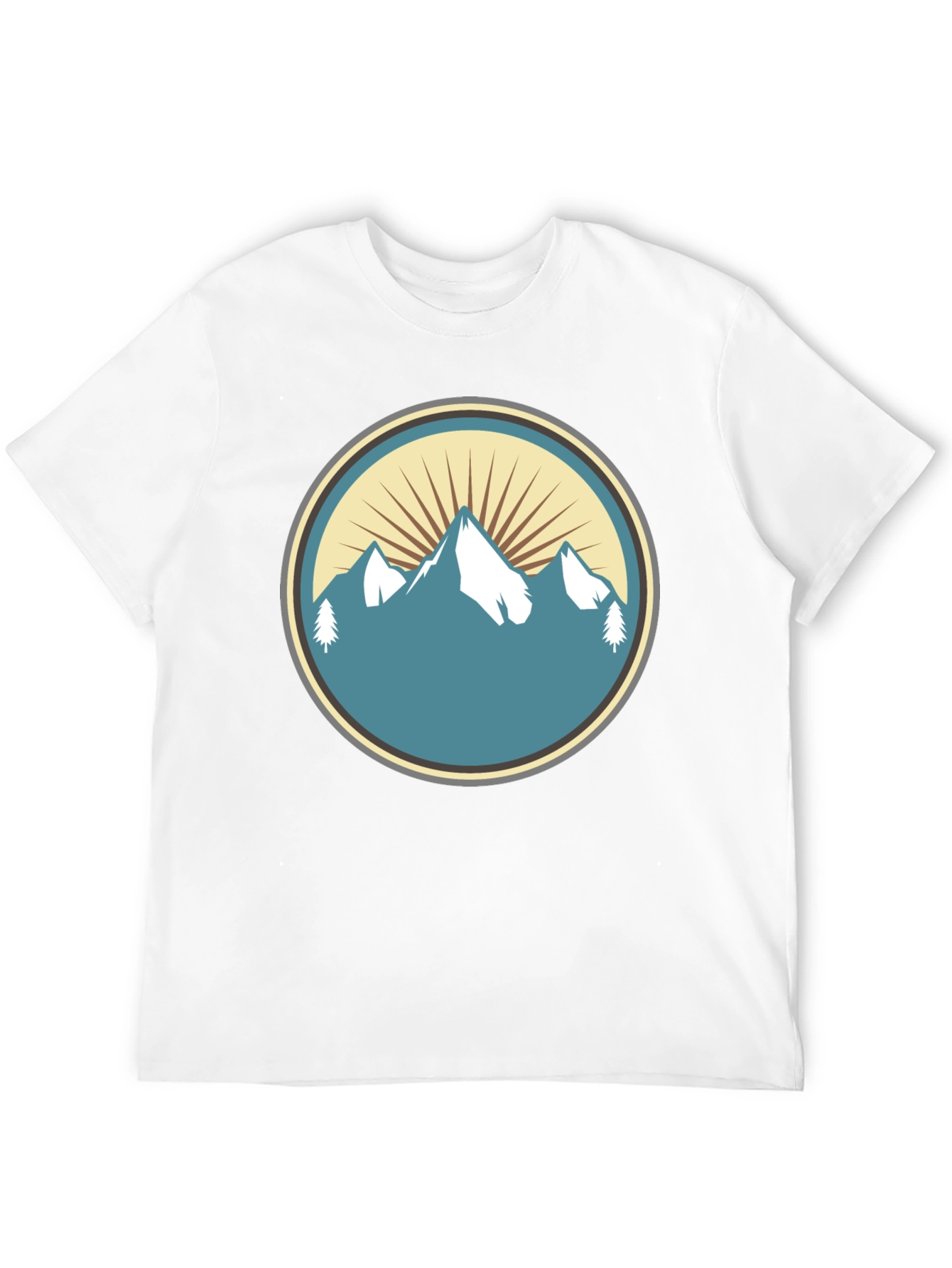 Mountain Peak Graphic Tee - Nature Inspired Style