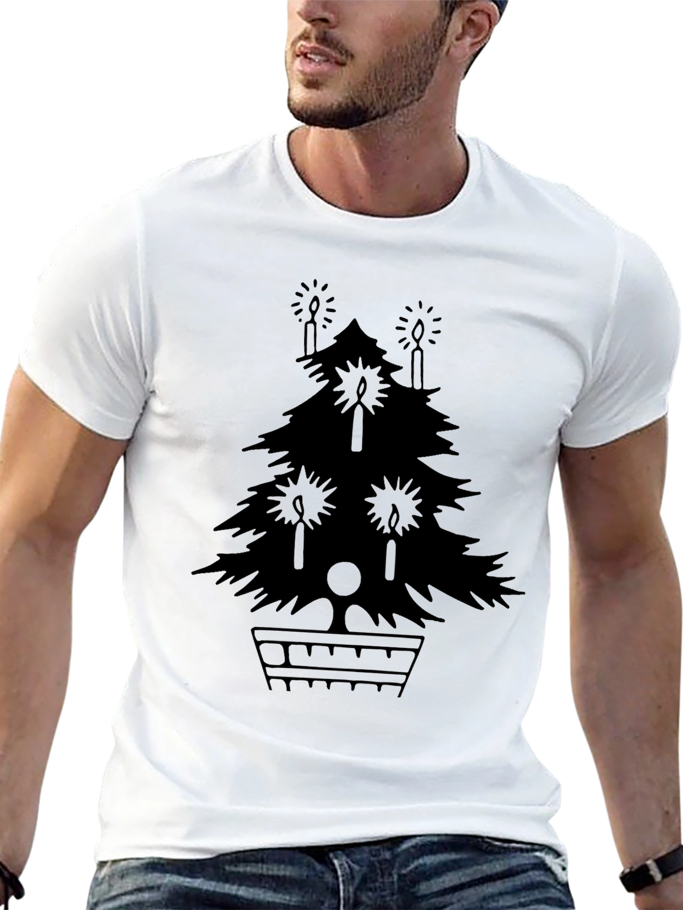Festive Holiday Tree Graphic Tee