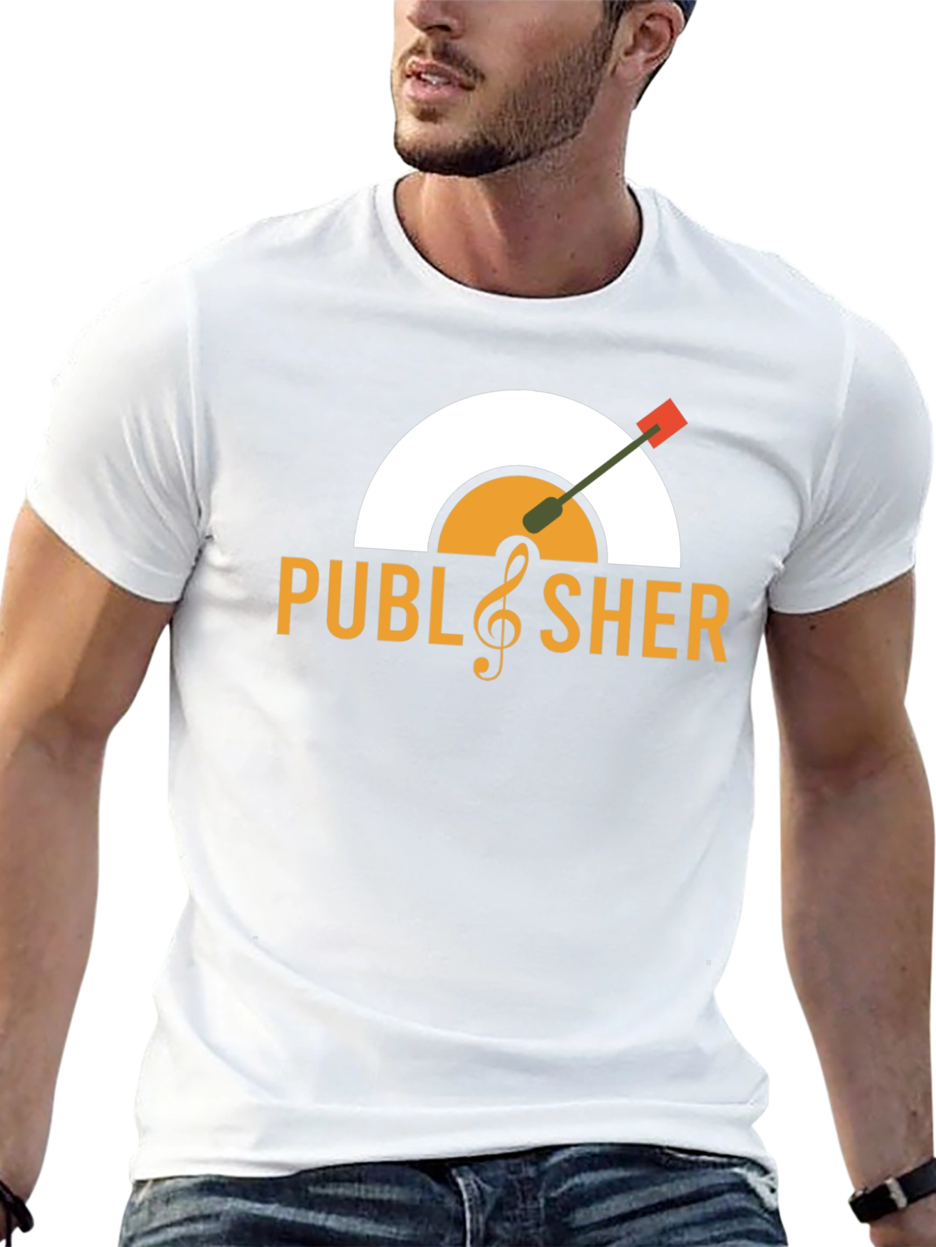 Publisher Vinyl Record Graphic T-Shirt