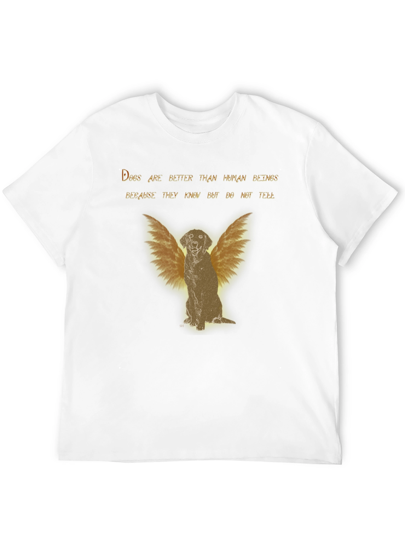 Dog Angel Graphic T-Shirt - Better Than Human