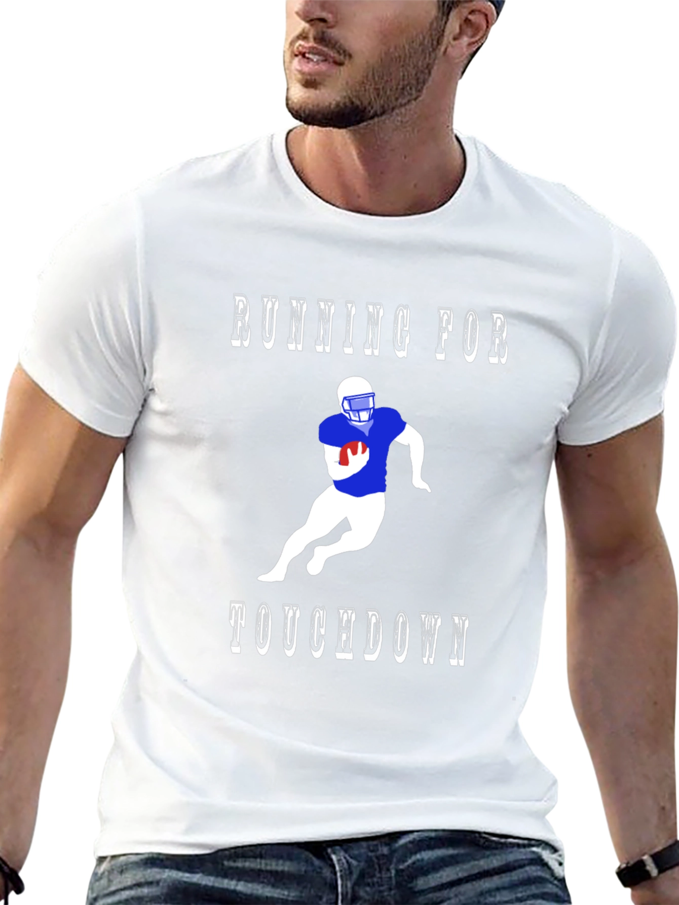 Running for Touchdown Graphic T-Shirt