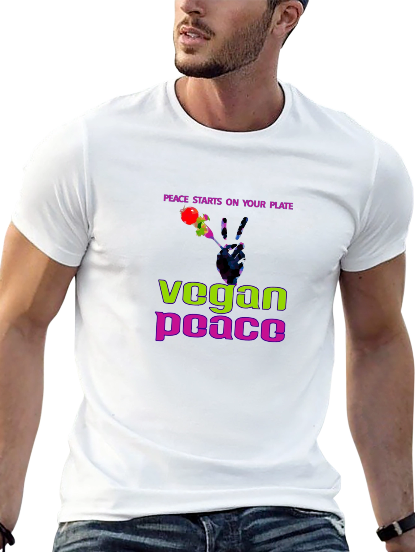 Vegan Peace T-Shirt - Spread the Message!