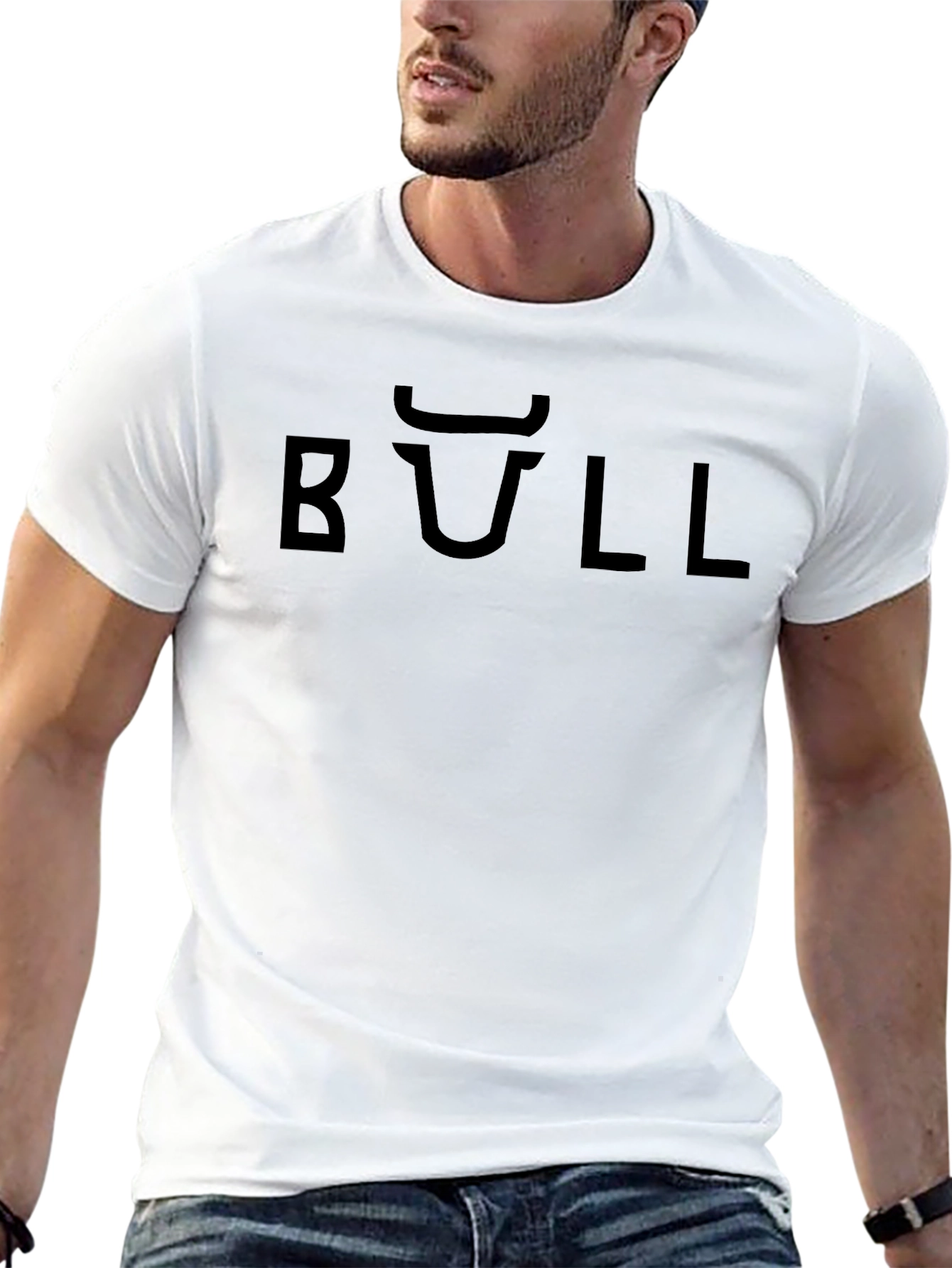 Black BULL Graphic Tee - Modern Casual Style