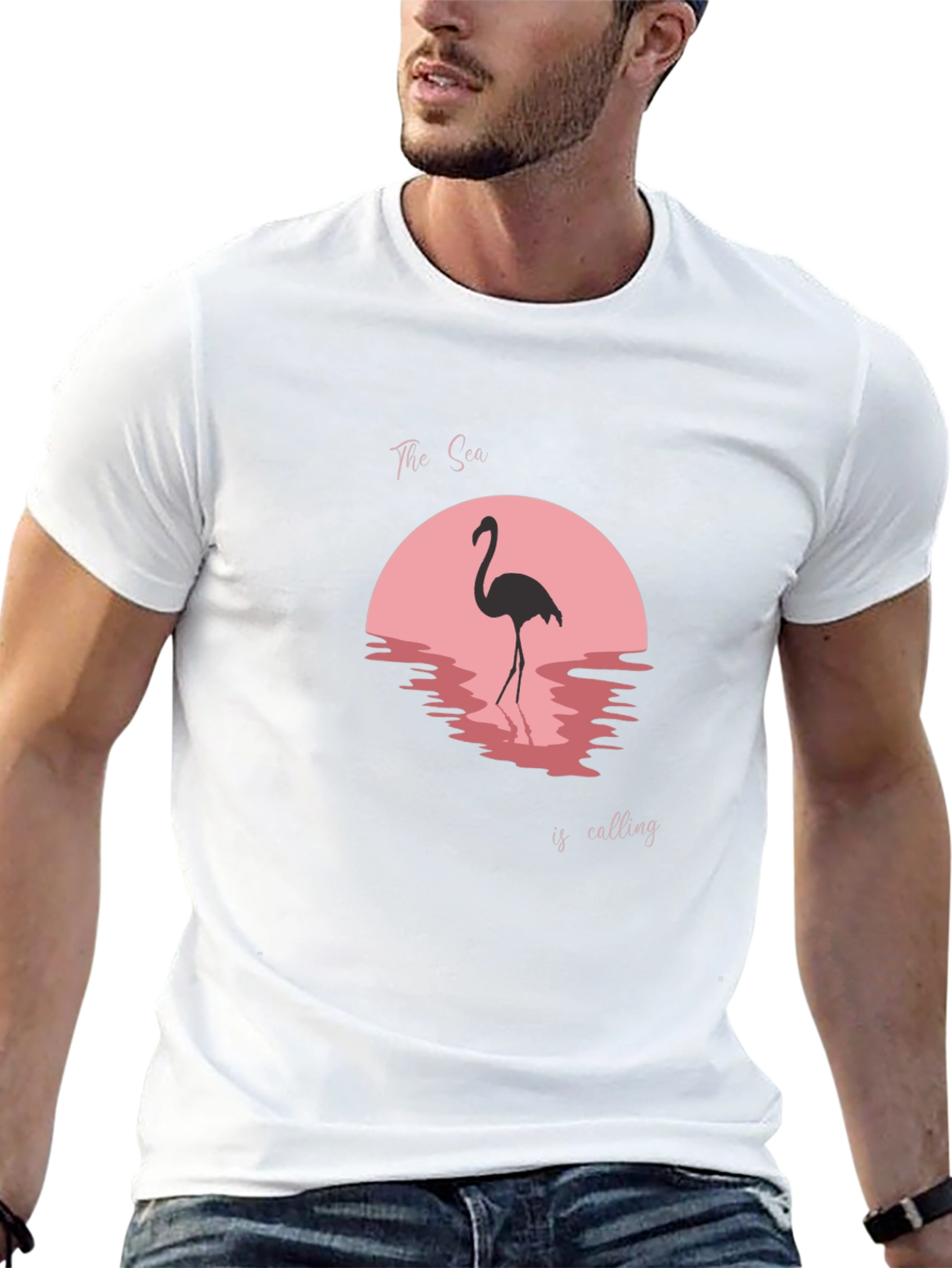 Flamingo Sunset T-Shirt - The Sea is Calling