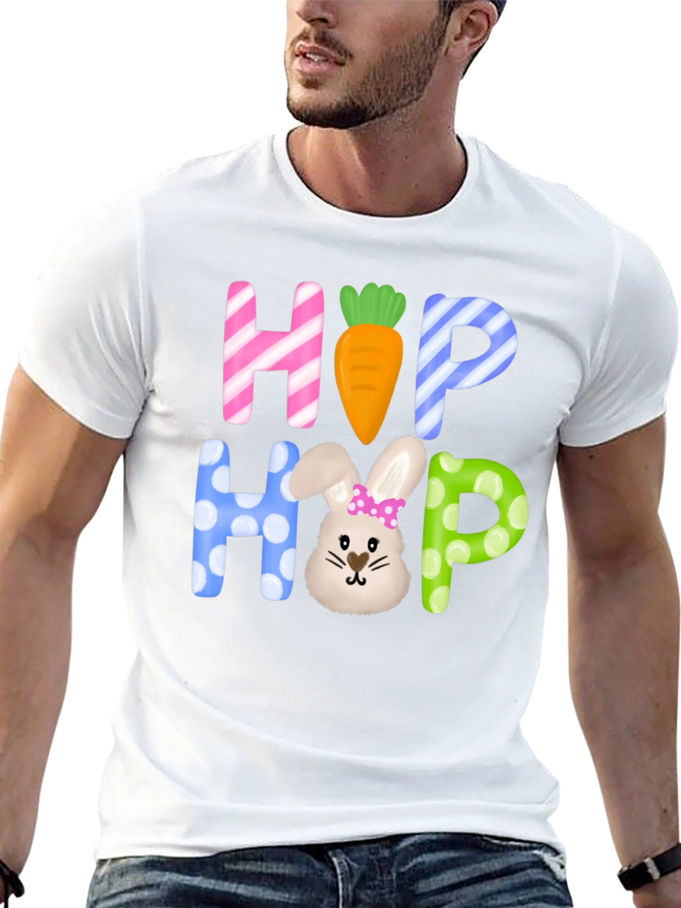 Easter Hop Hop Graphic T-Shirt