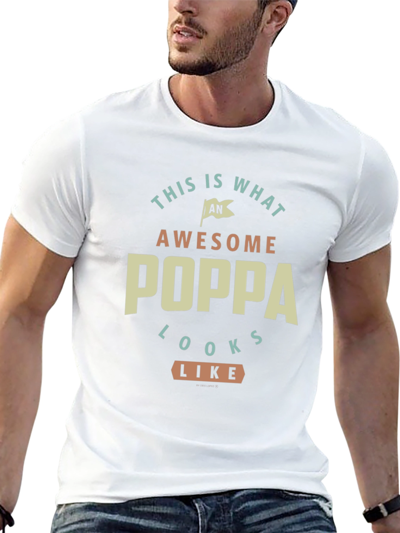 Awesome Poppa T-Shirt - Perfect Gift for Grandpas!