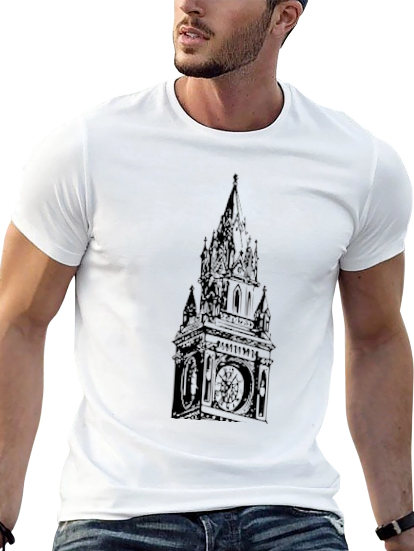 Tower Clock Graphic Tee