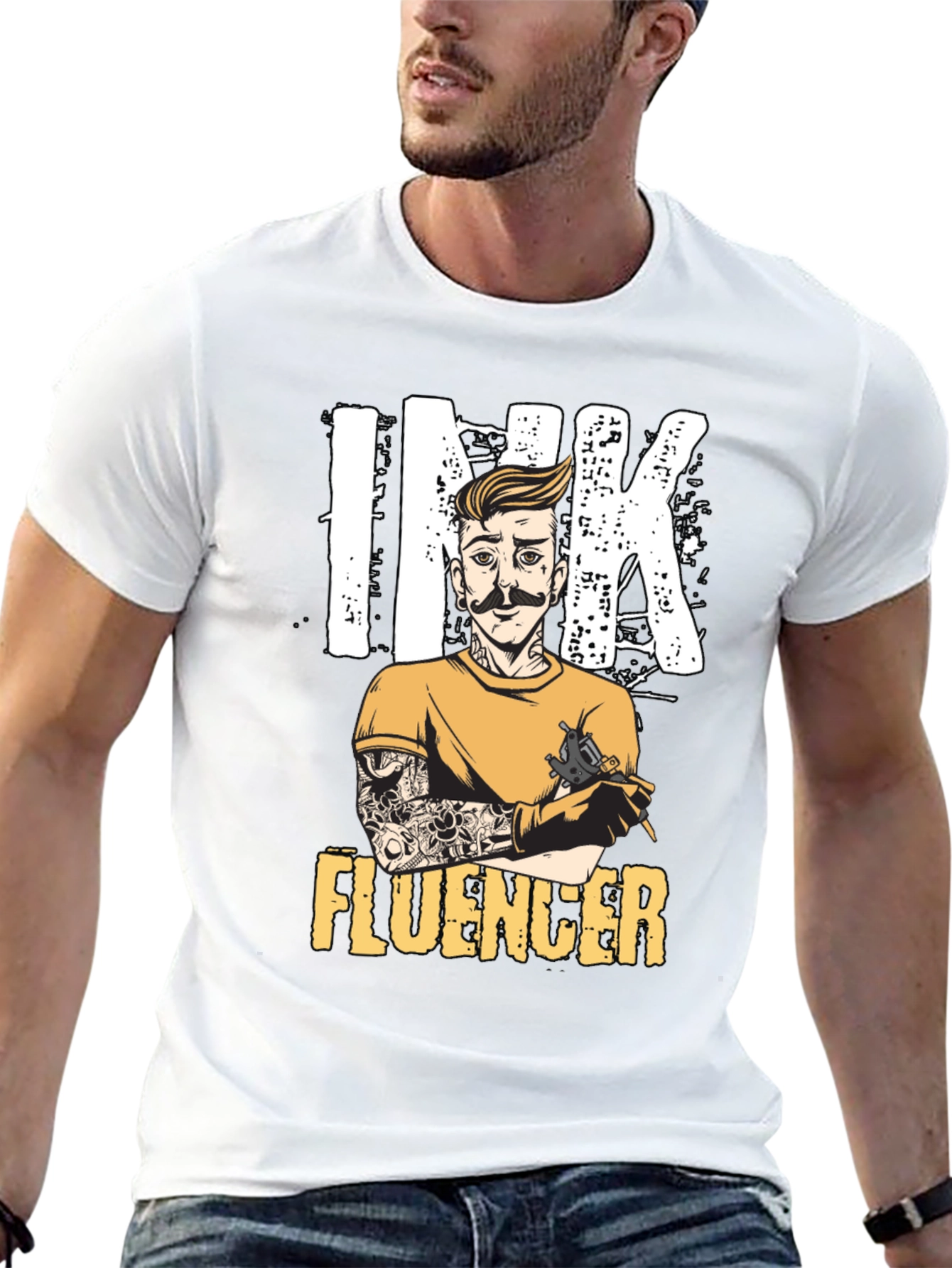 Ink Influencer Graphic Tee - Tattoo Artist T-Shirt