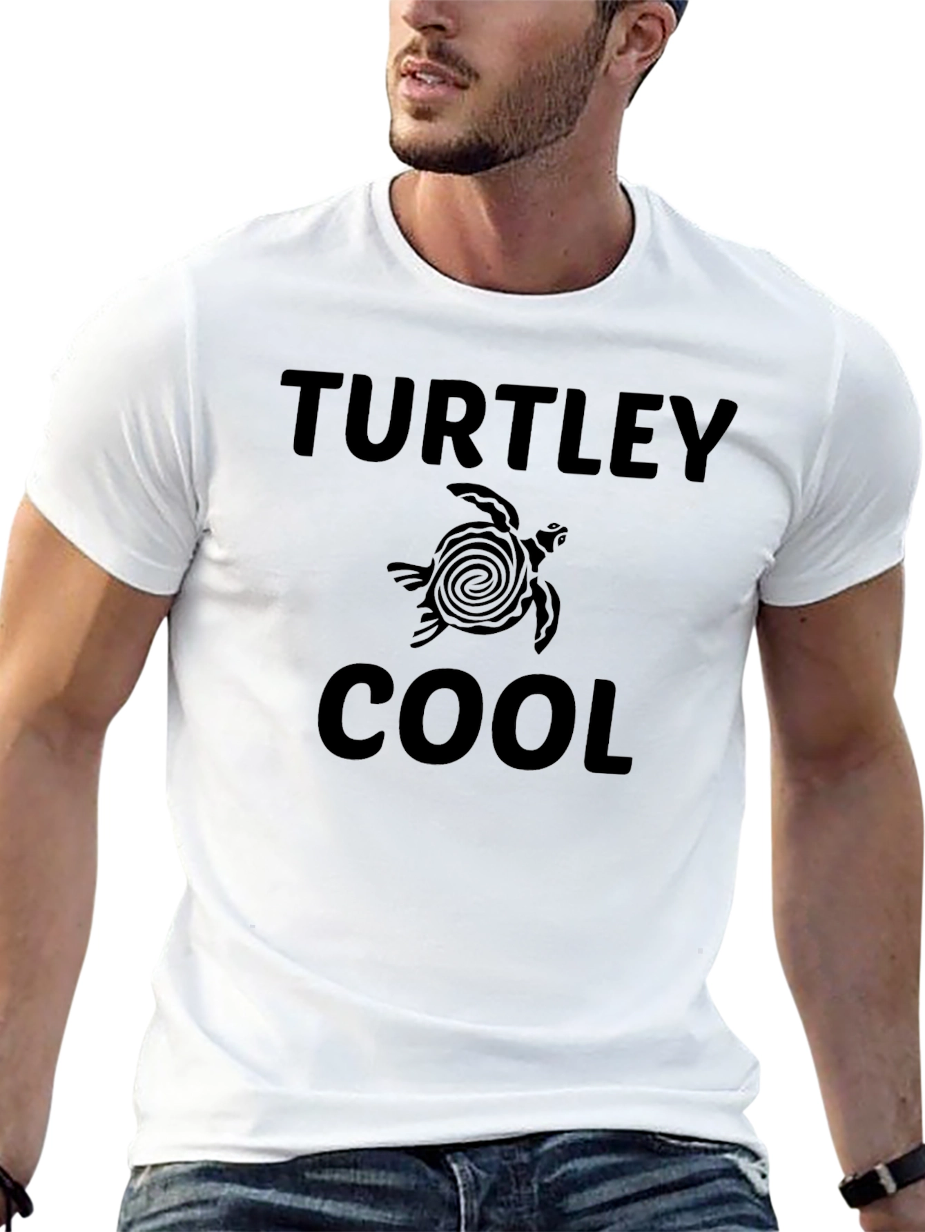 Turtley Cool Black T-Shirt