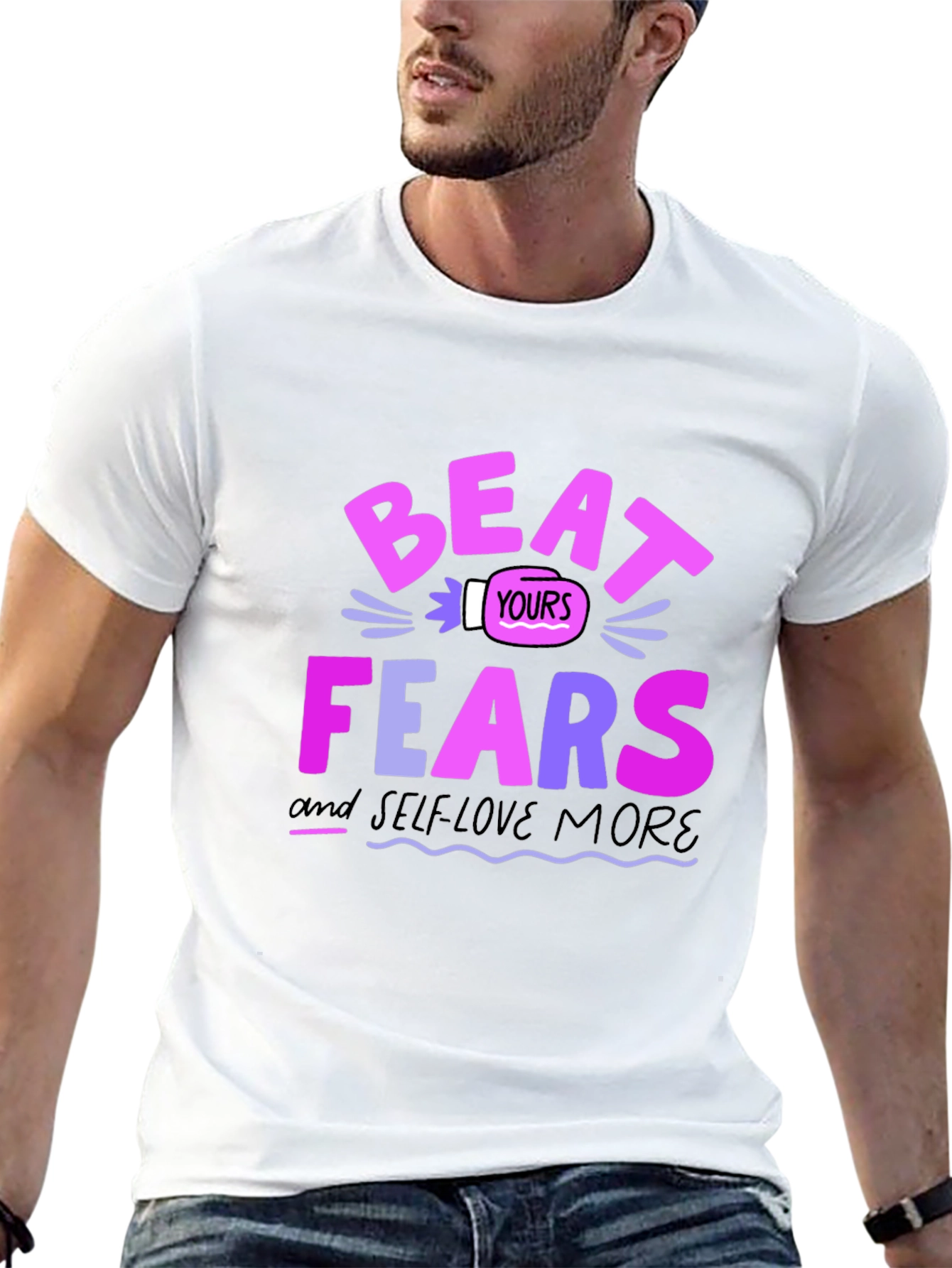 Beat Your Fears Black Graphic Tee