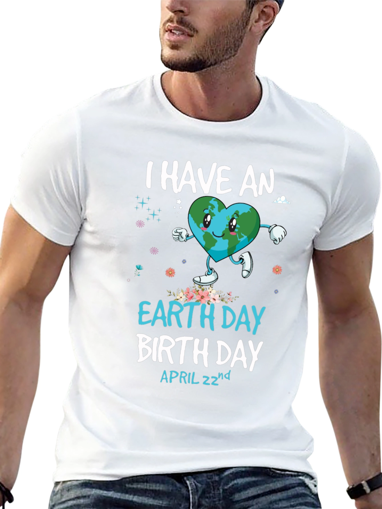 Earth Day Birthday T-Shirt - April 22nd Design