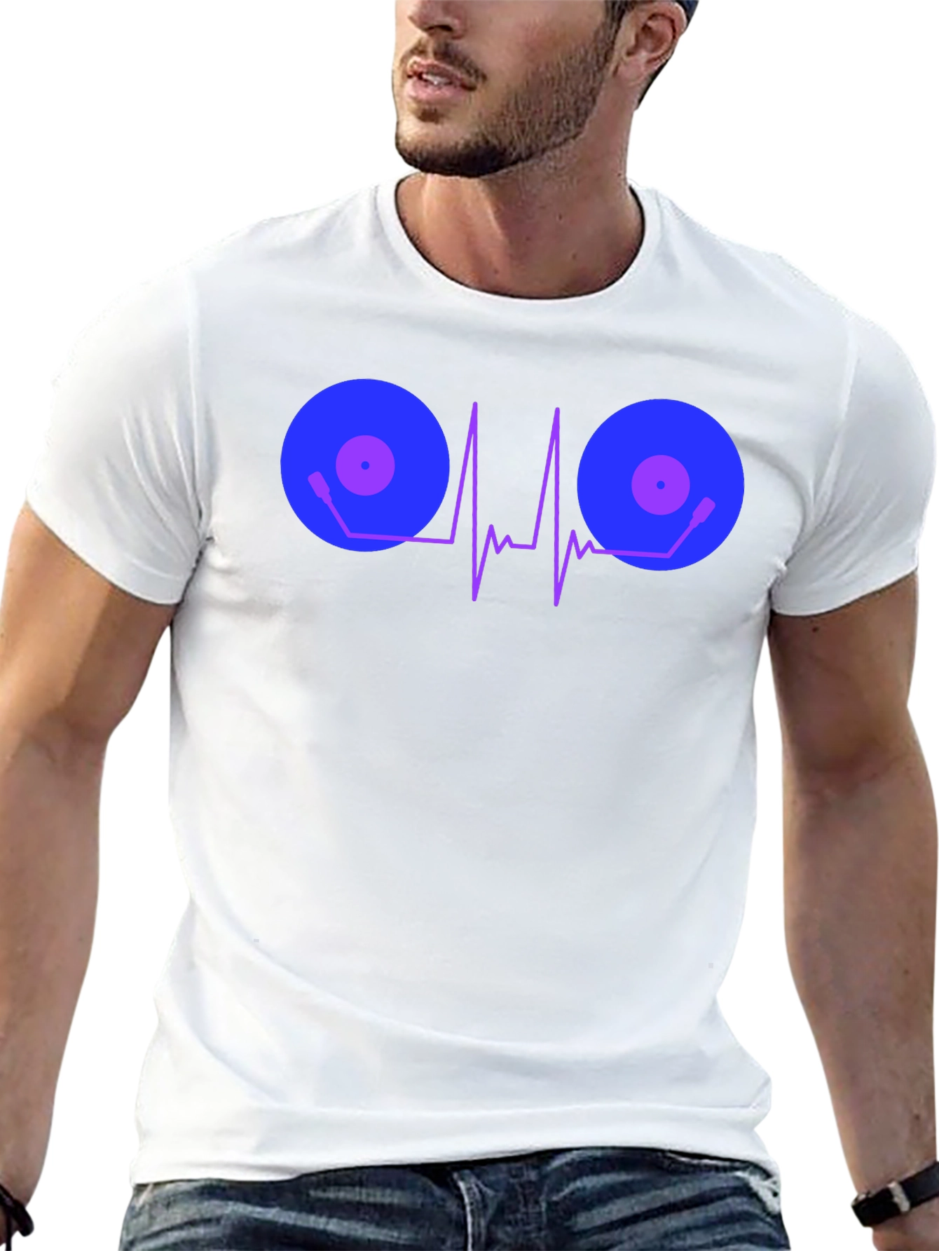 DJ Heartbeat T-Shirt - Music Lover Tee