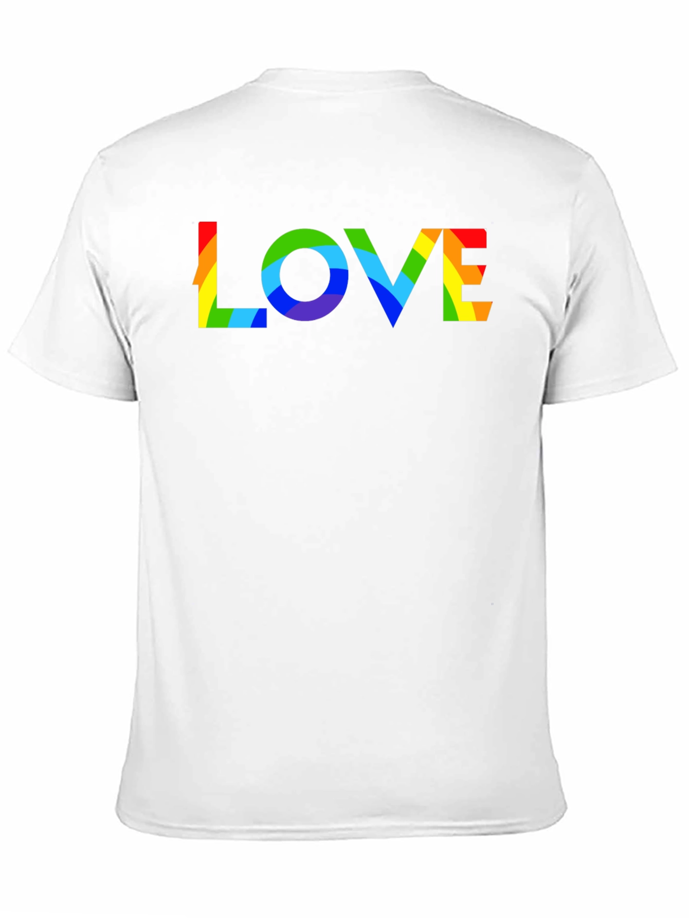 Rainbow LOVE Graphic Black T-Shirt
