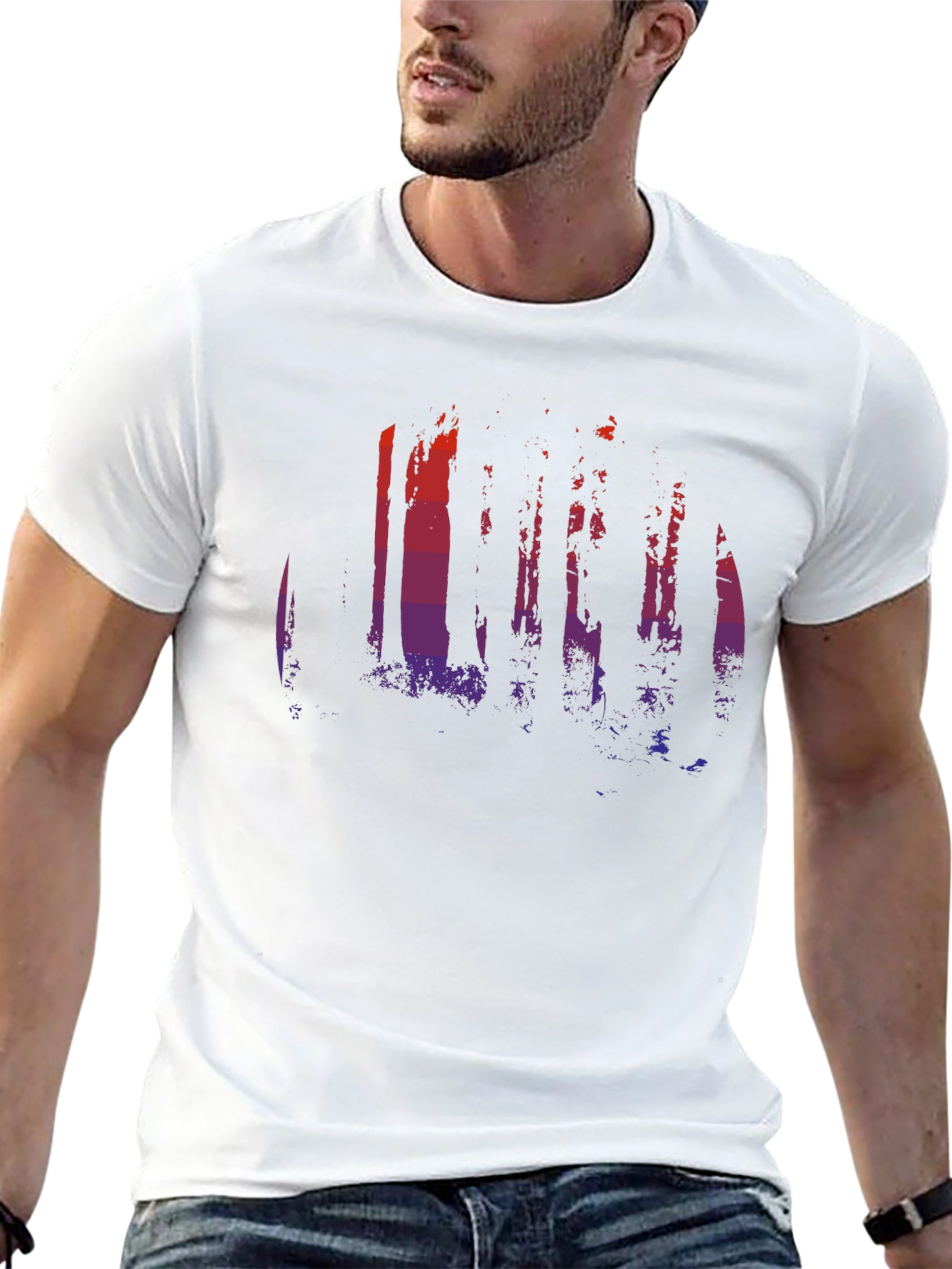 Sunset Forest Graphic Tee - Black