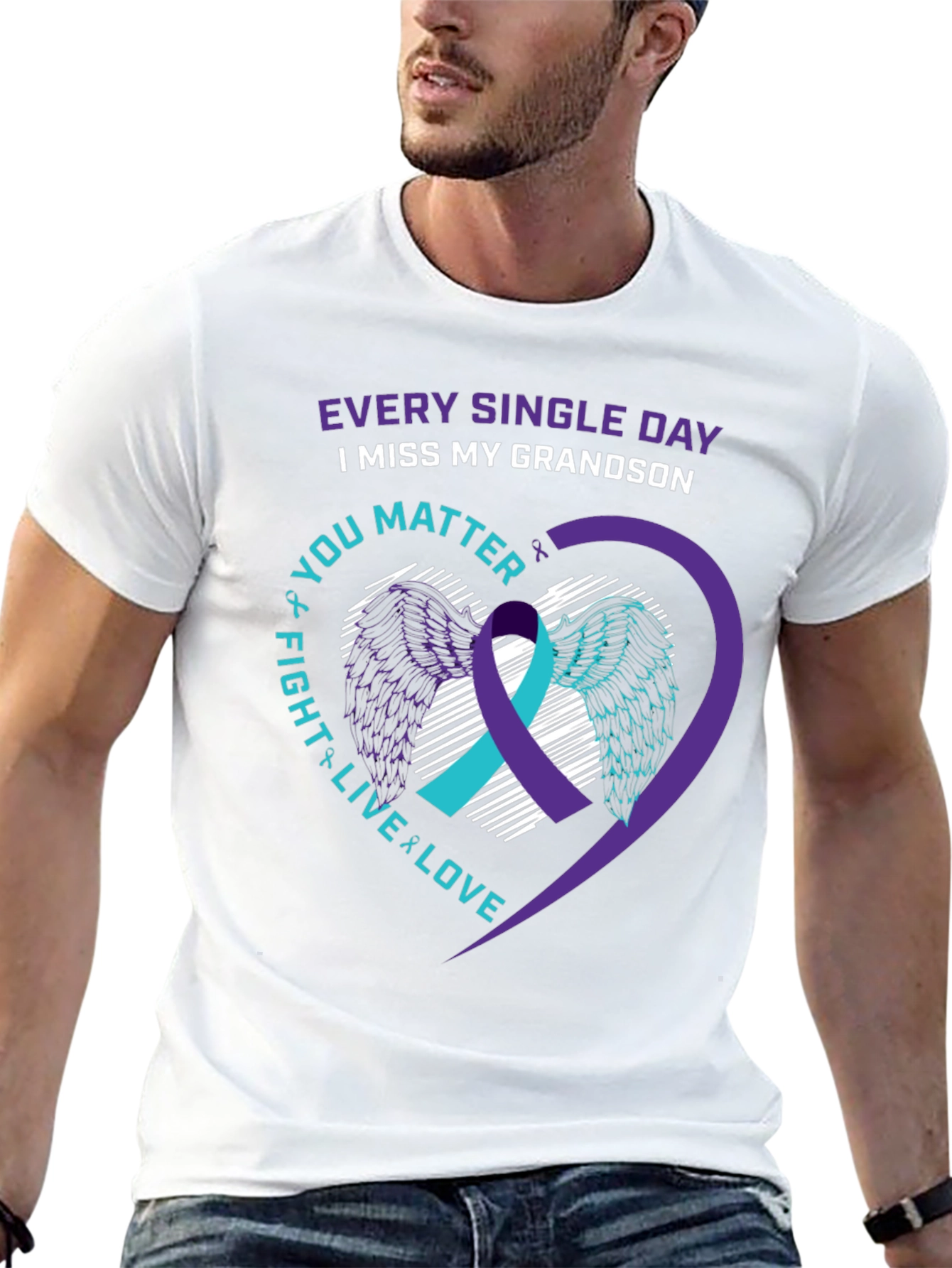 I Miss My Grandson T-Shirt Suicide Awareness