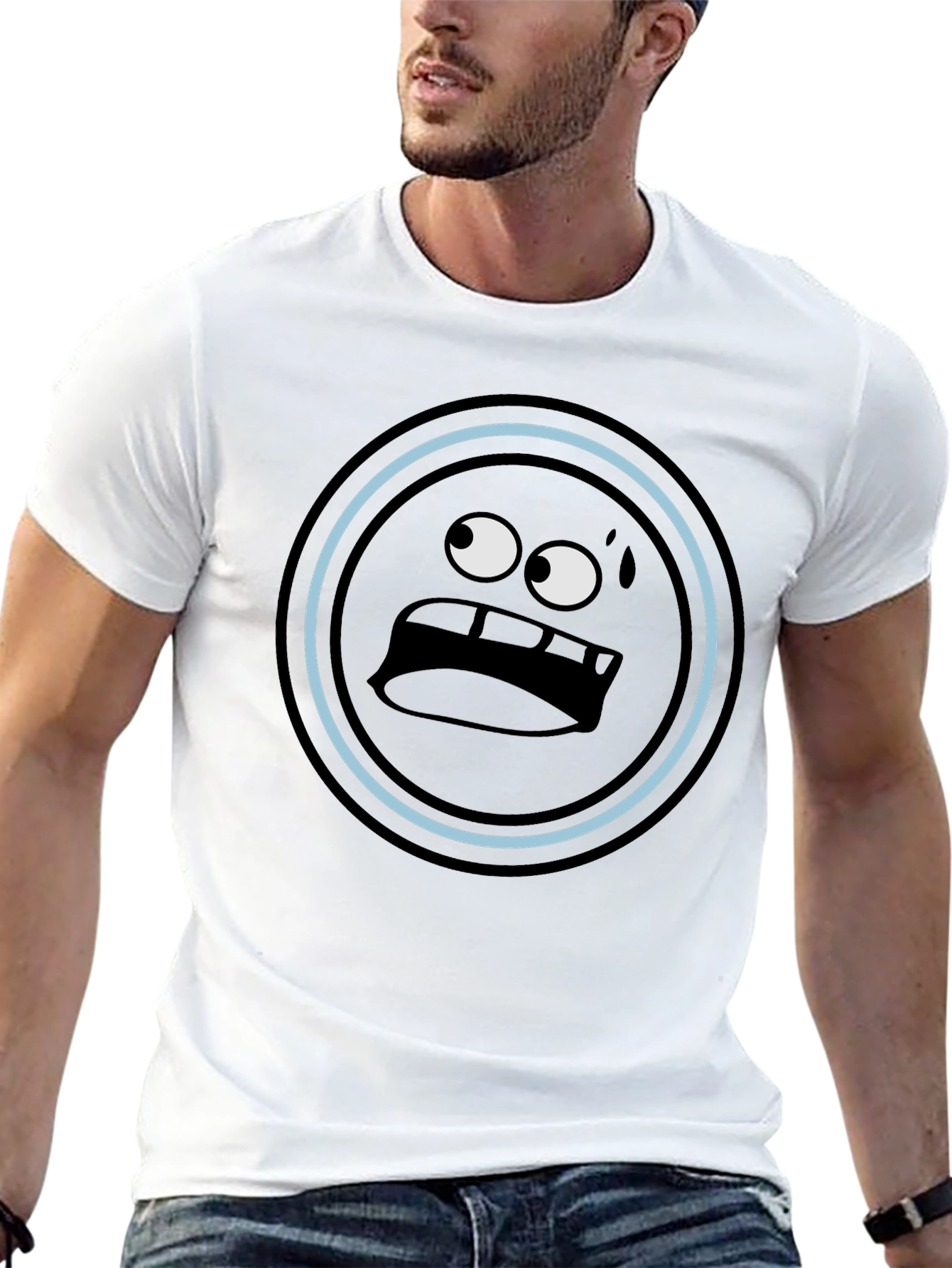 Funny Emoji Black T-Shirt