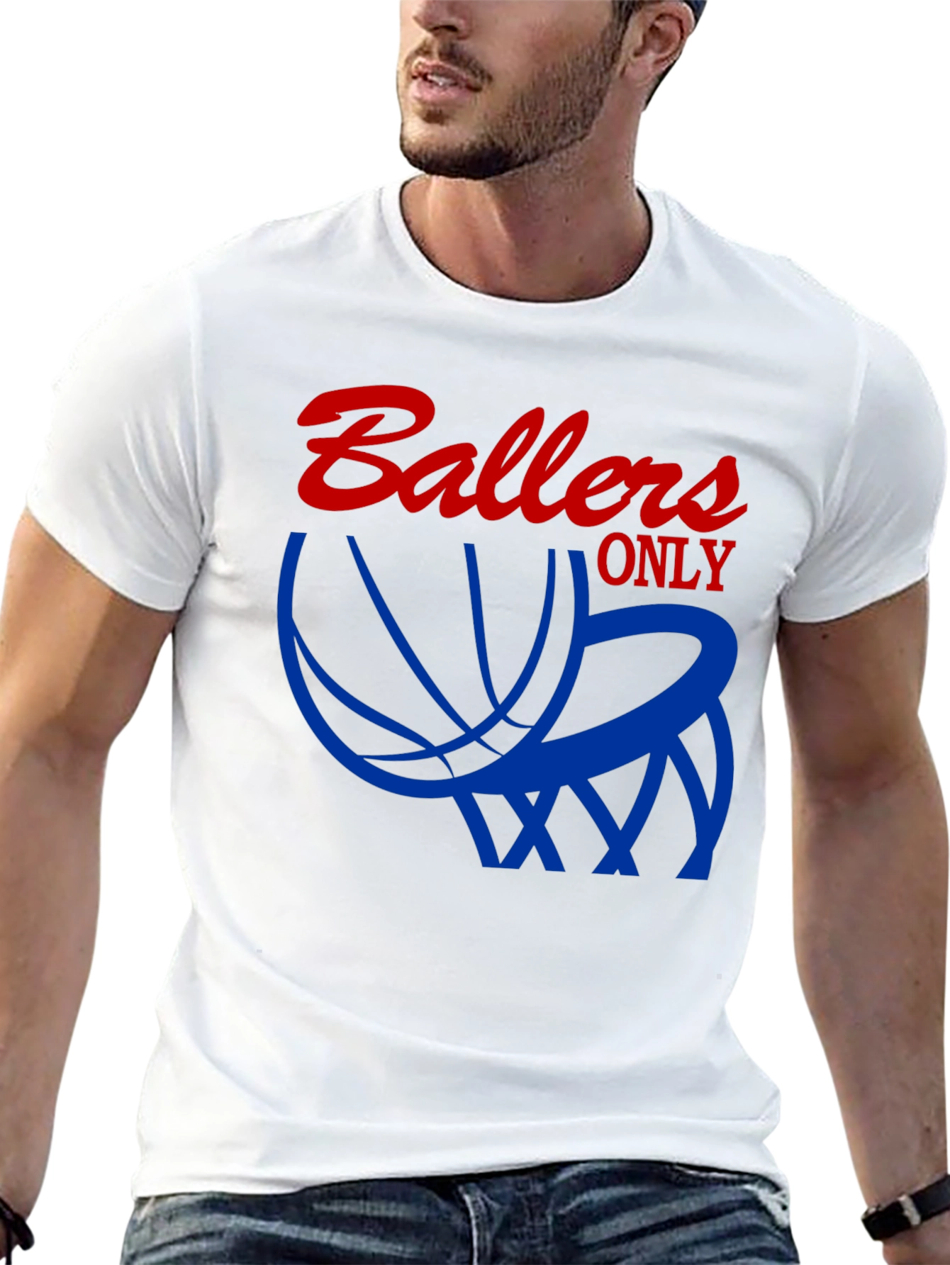 Ballers Only Graphic T-Shirt - Black Cotton Tee