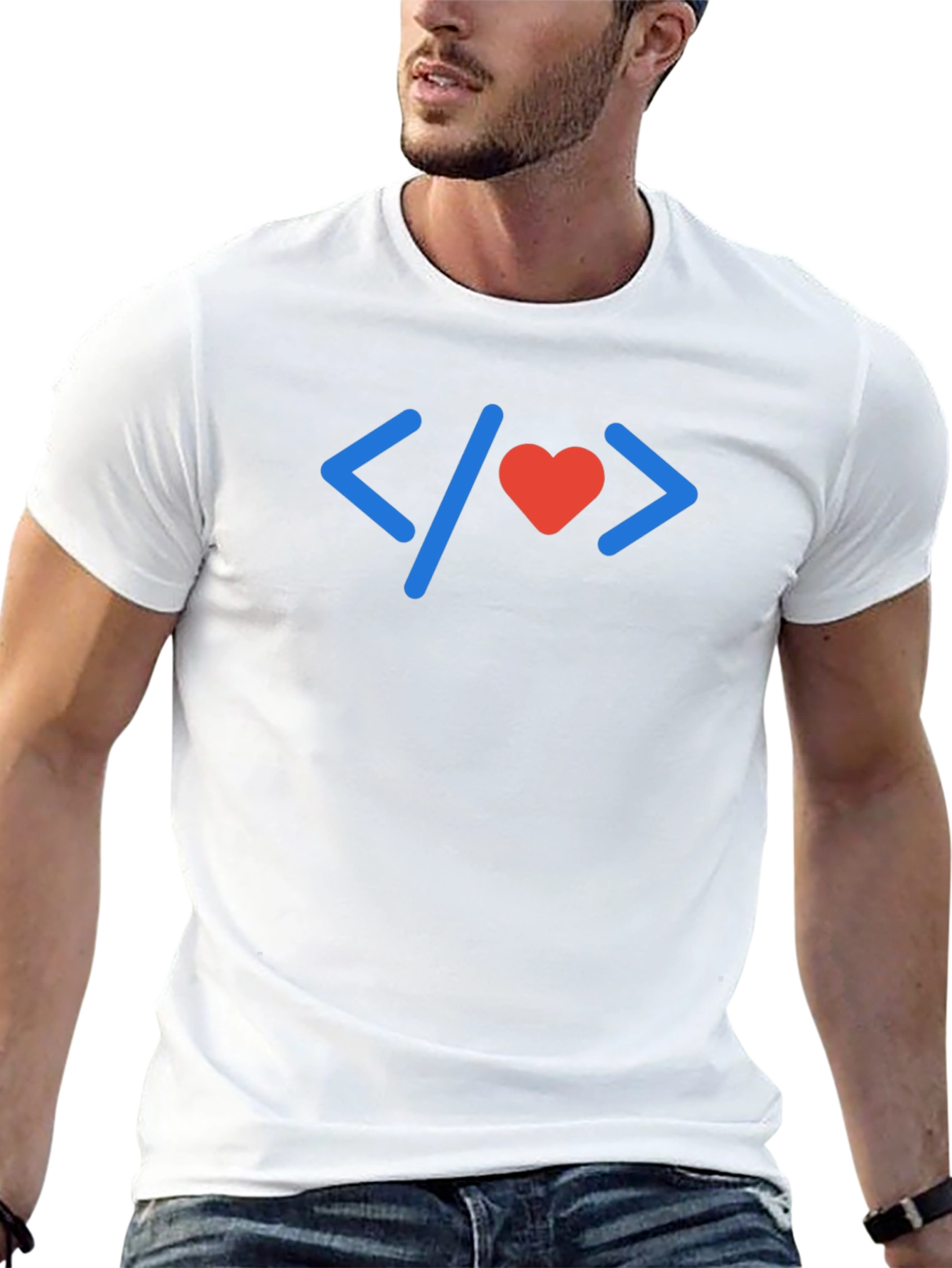 Programmer Love T-Shirt - Coding with Heart