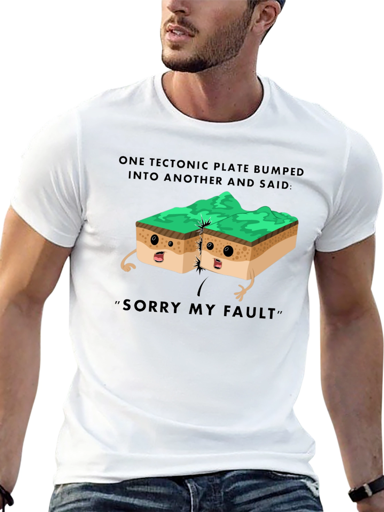 Tectonic Plate Humor T-Shirt Geology Pun Tee