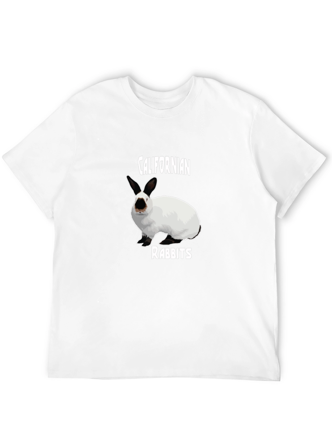 Californian Rabbits Graphic Tee - Black Unisex T-Shirt