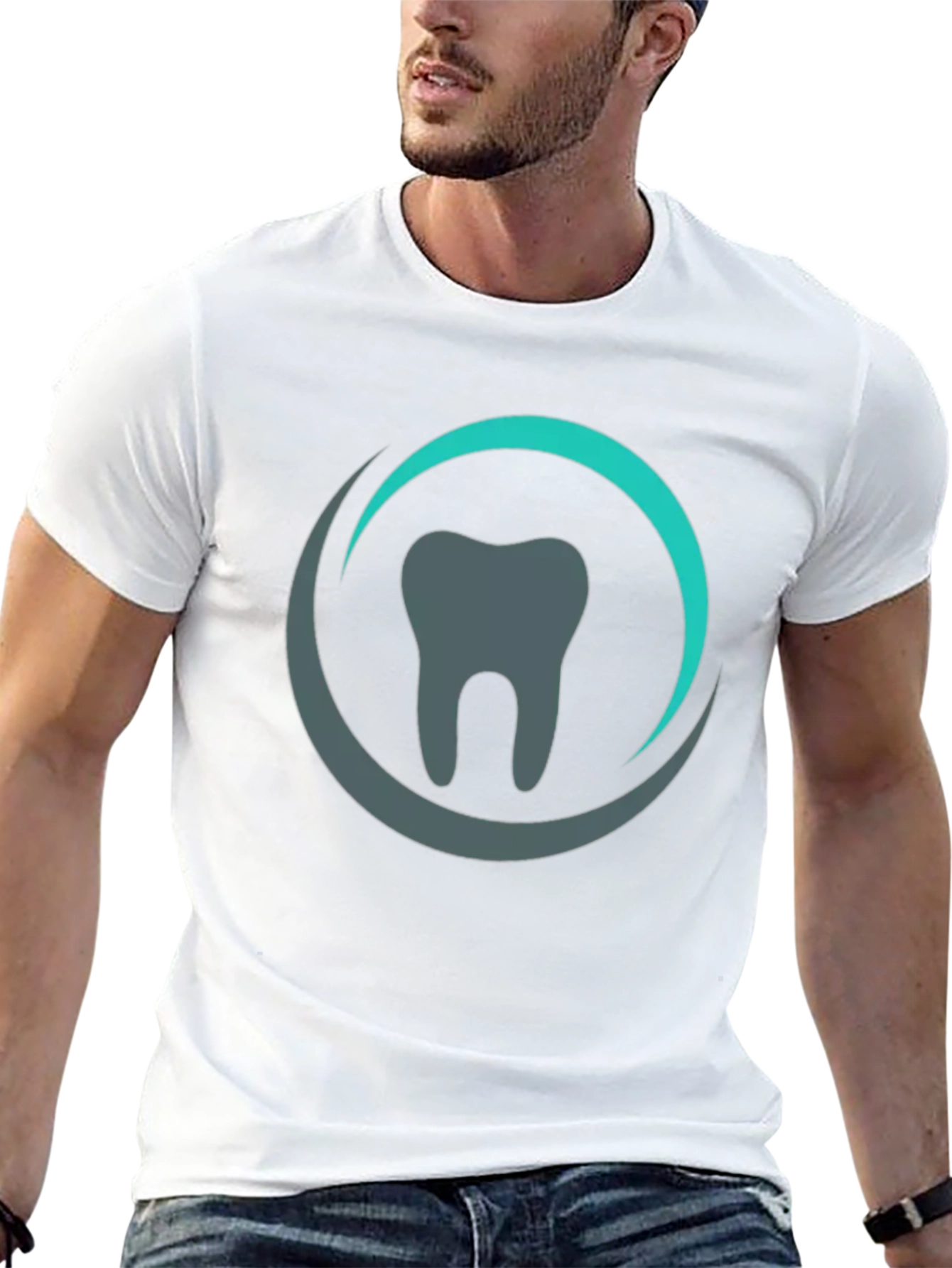 Dental T-Shirt - Tooth Logo Design - Cotton Tee