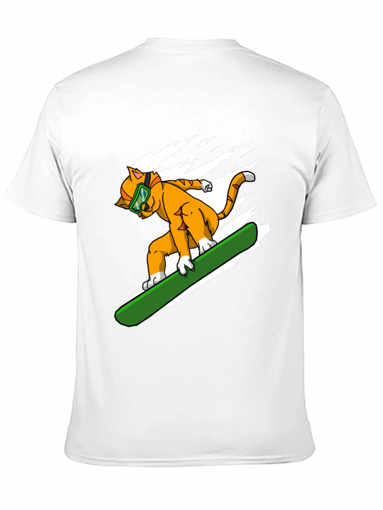 Cool Cat Snowboarding Graphic Tee
