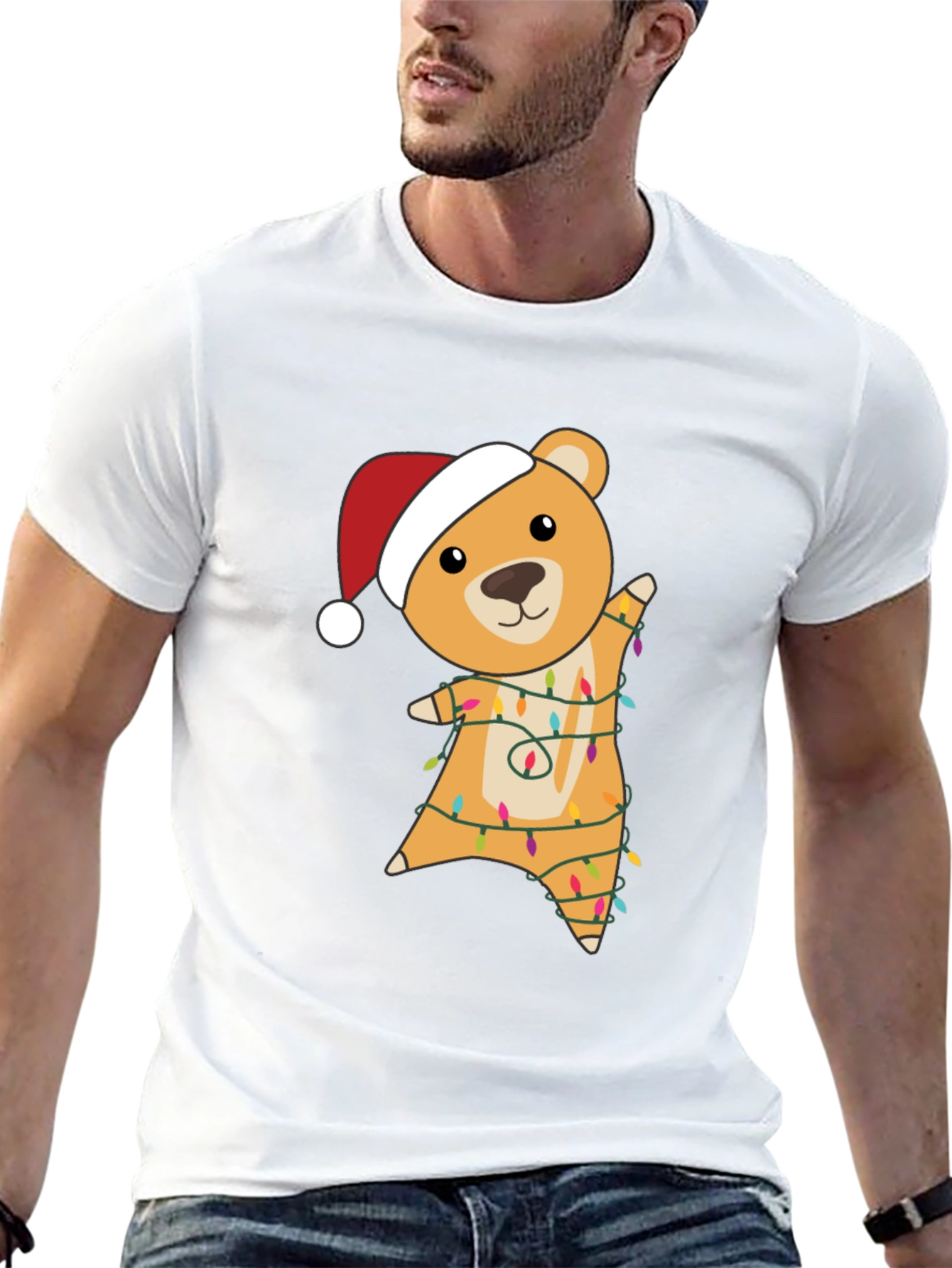 Christmas Bear Lights T-Shirt