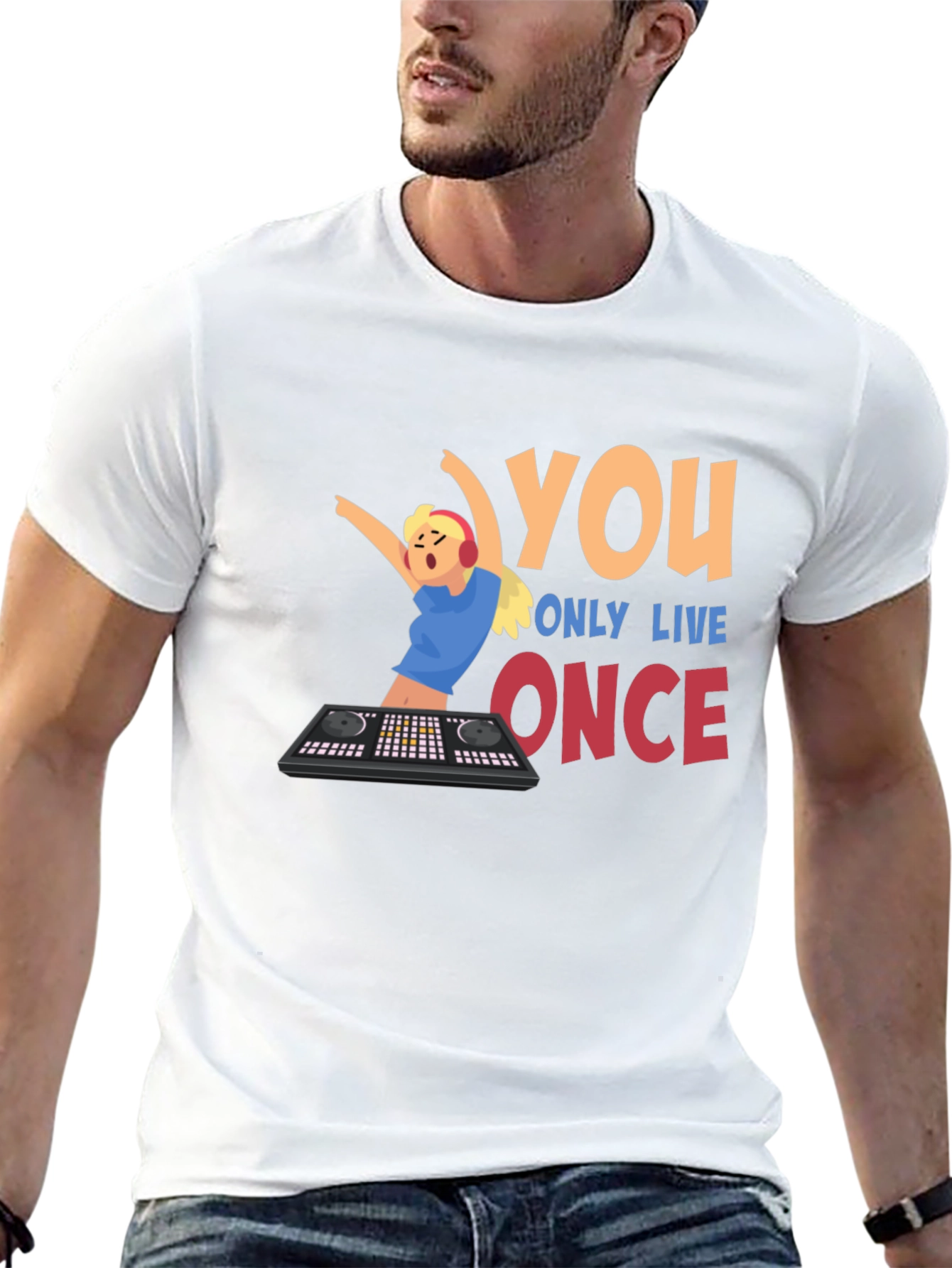 You Only Live Once DJ Graphic T-Shirt