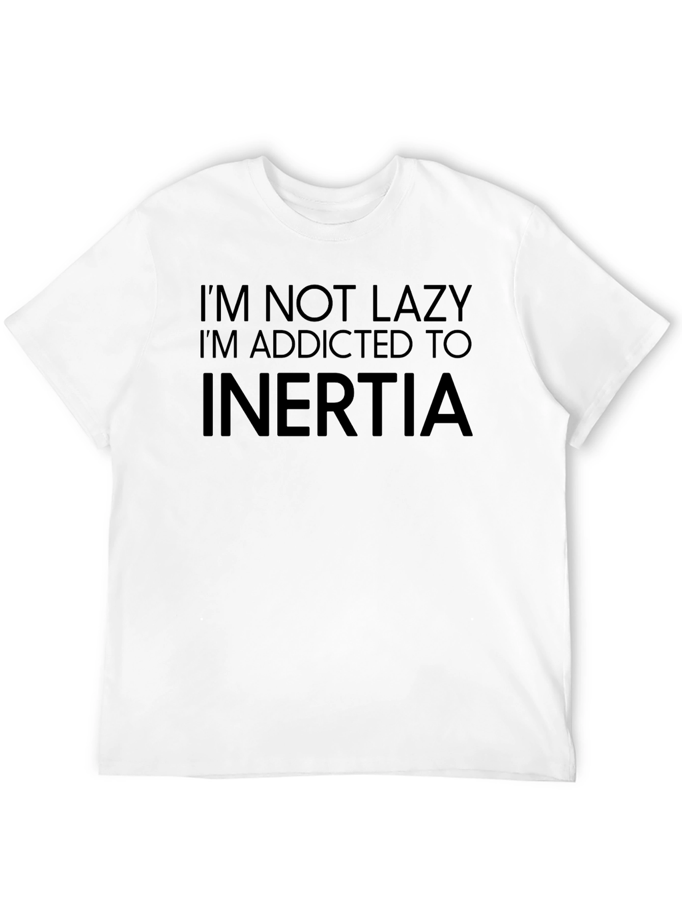 Funny Inertia Addict Black T-Shirt