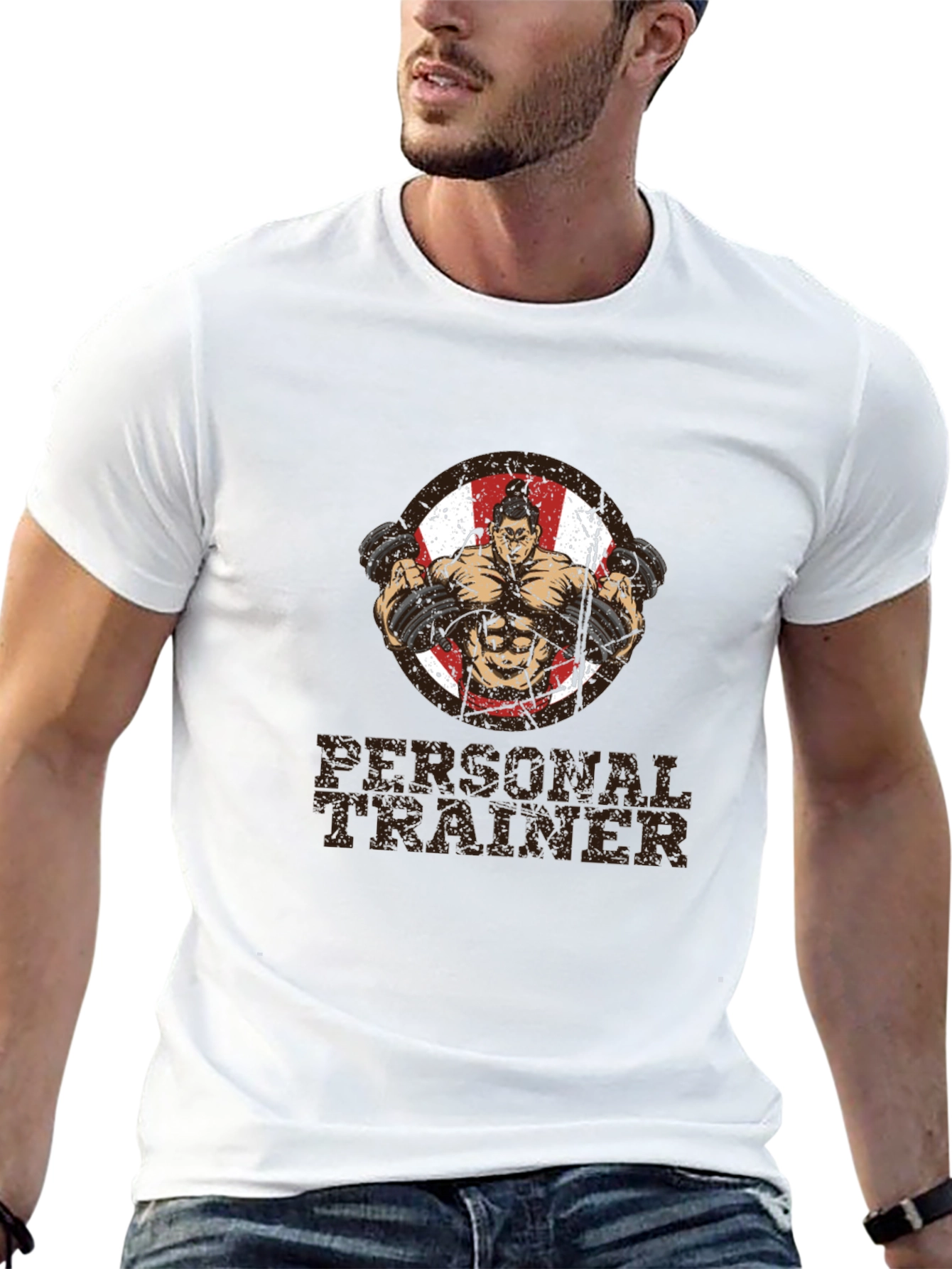 Personal Trainer Black Graphic T-Shirt