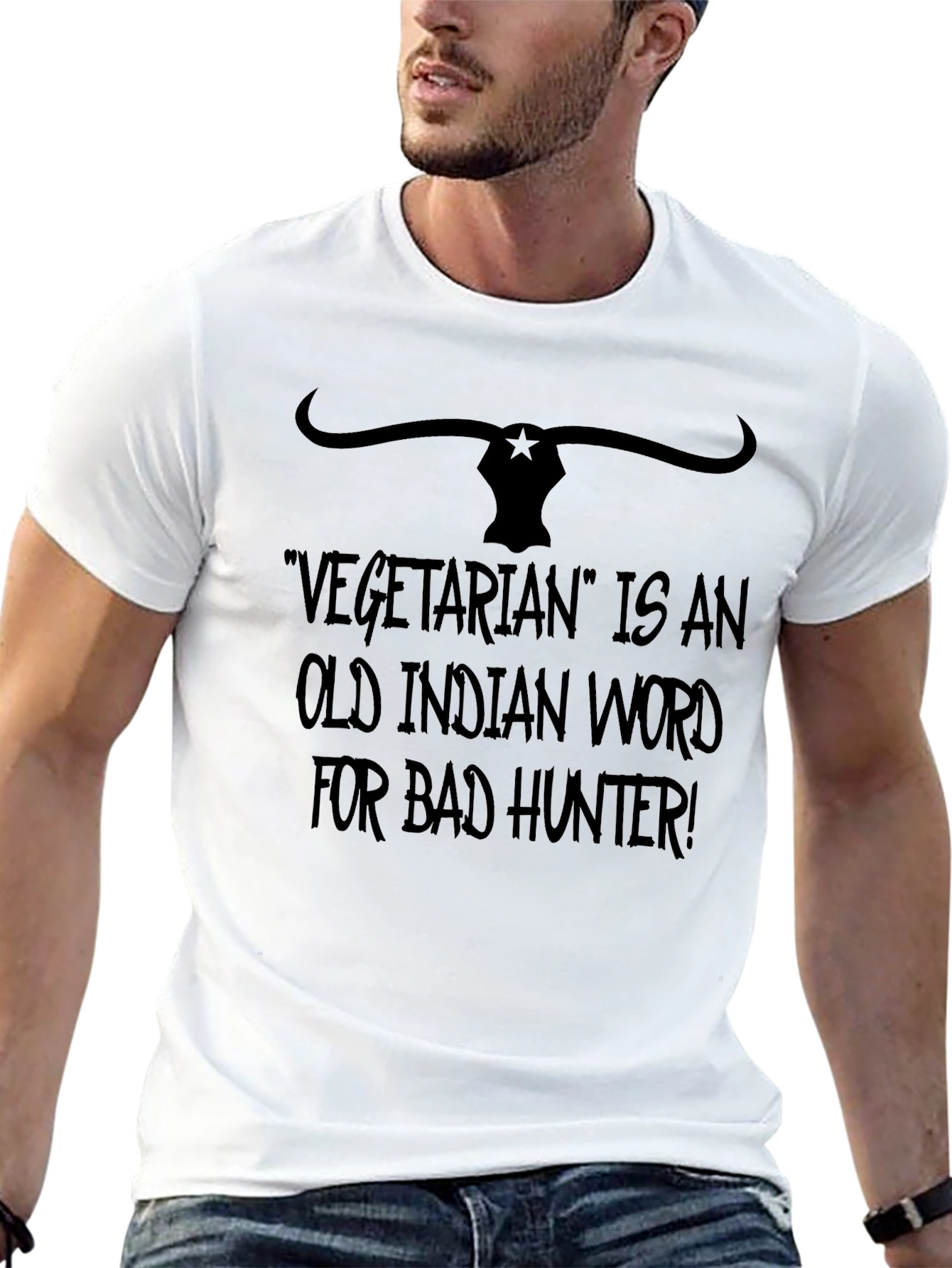 Vegetarian Bad Hunter Graphic Tee