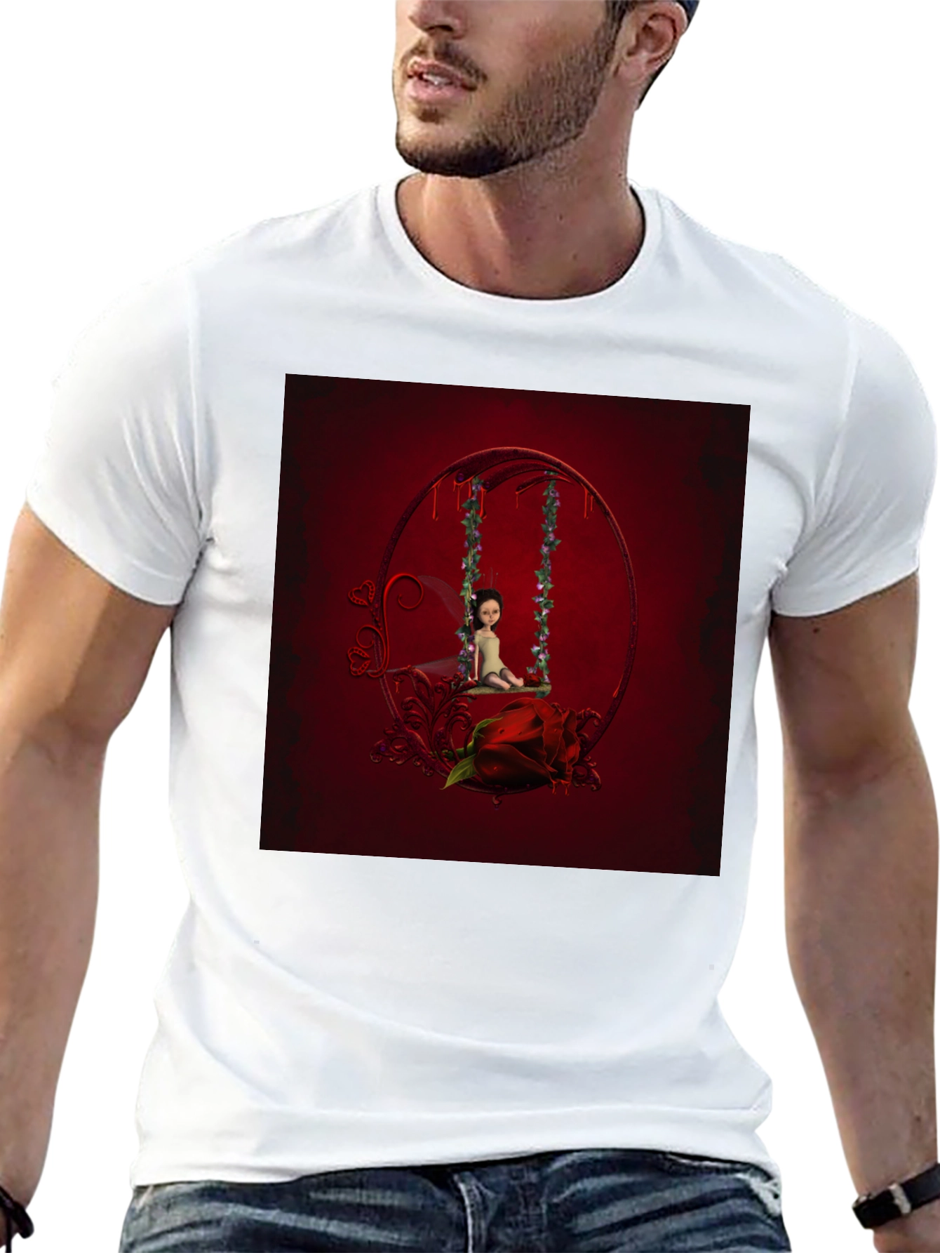 Red Rose Swing Graphic Tee