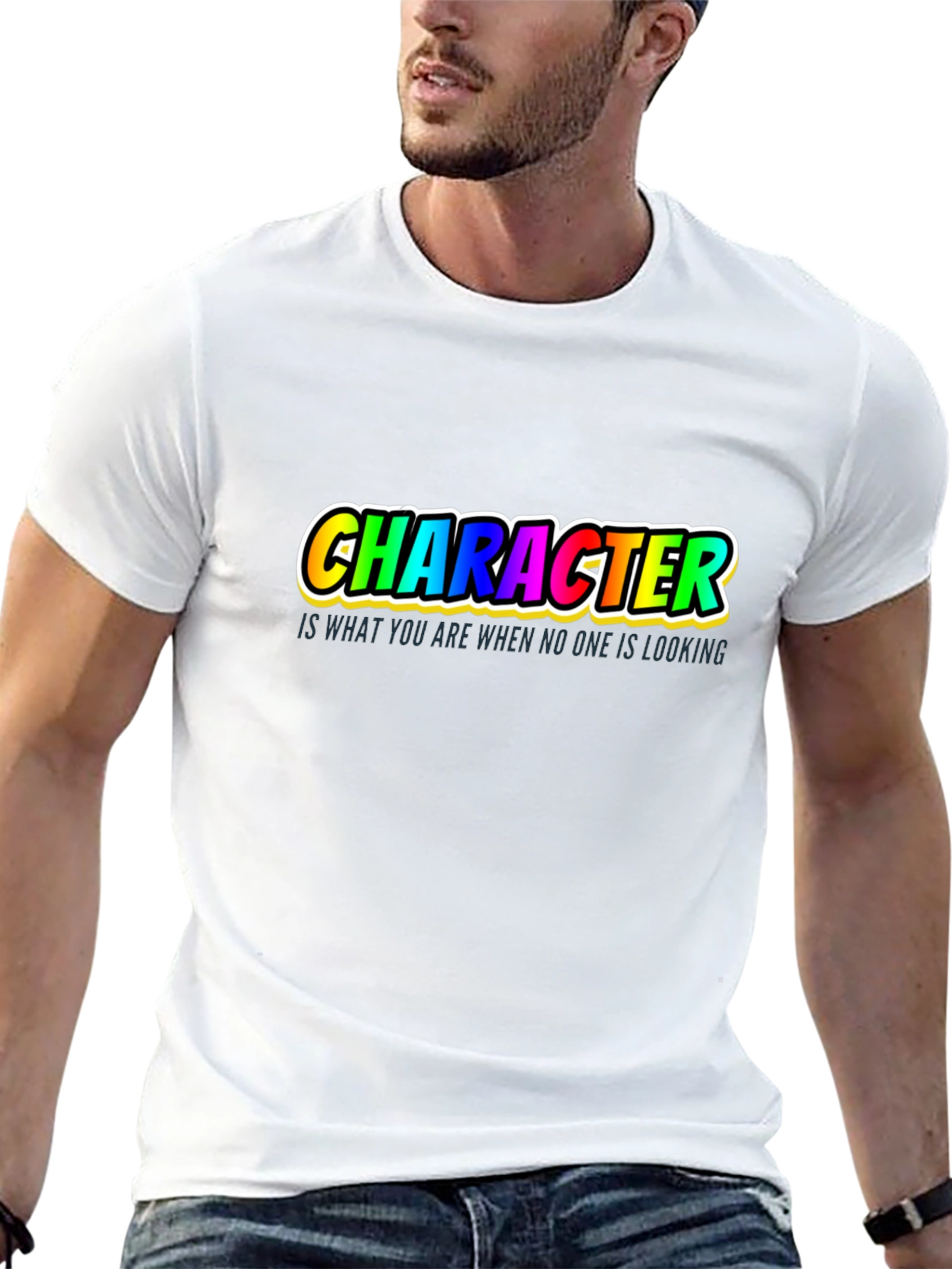 Character Quote T-Shirt - Inspiring Graphic Tee