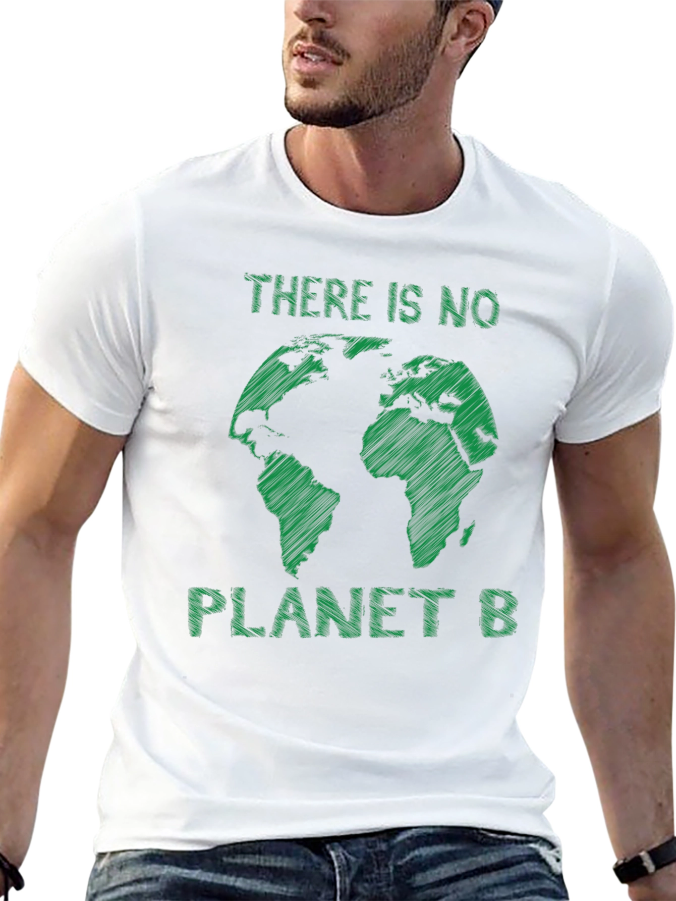 No Planet B T-Shirt Earth Globe Graphic Tee