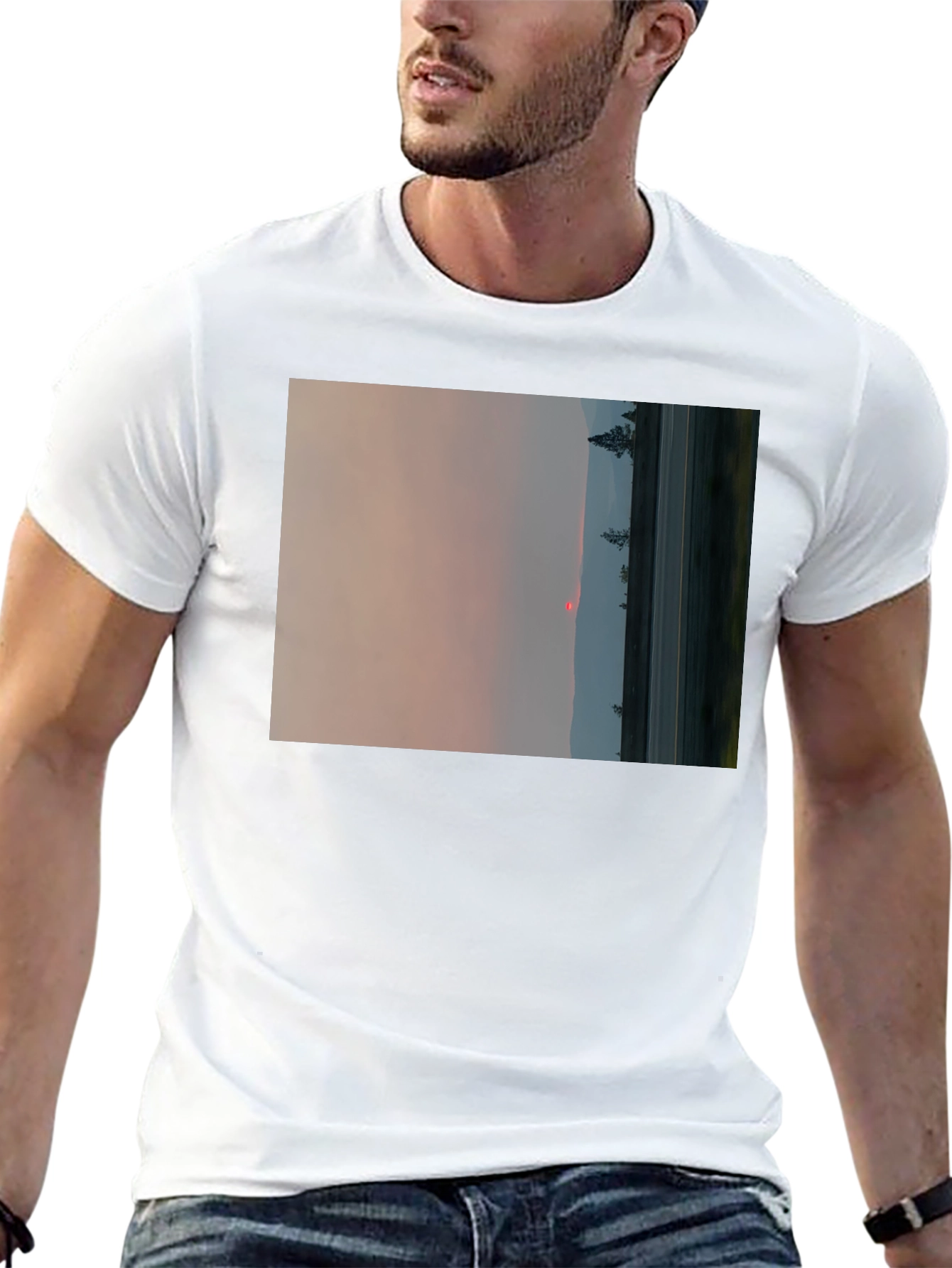 Sunset Landscape Graphic Tee