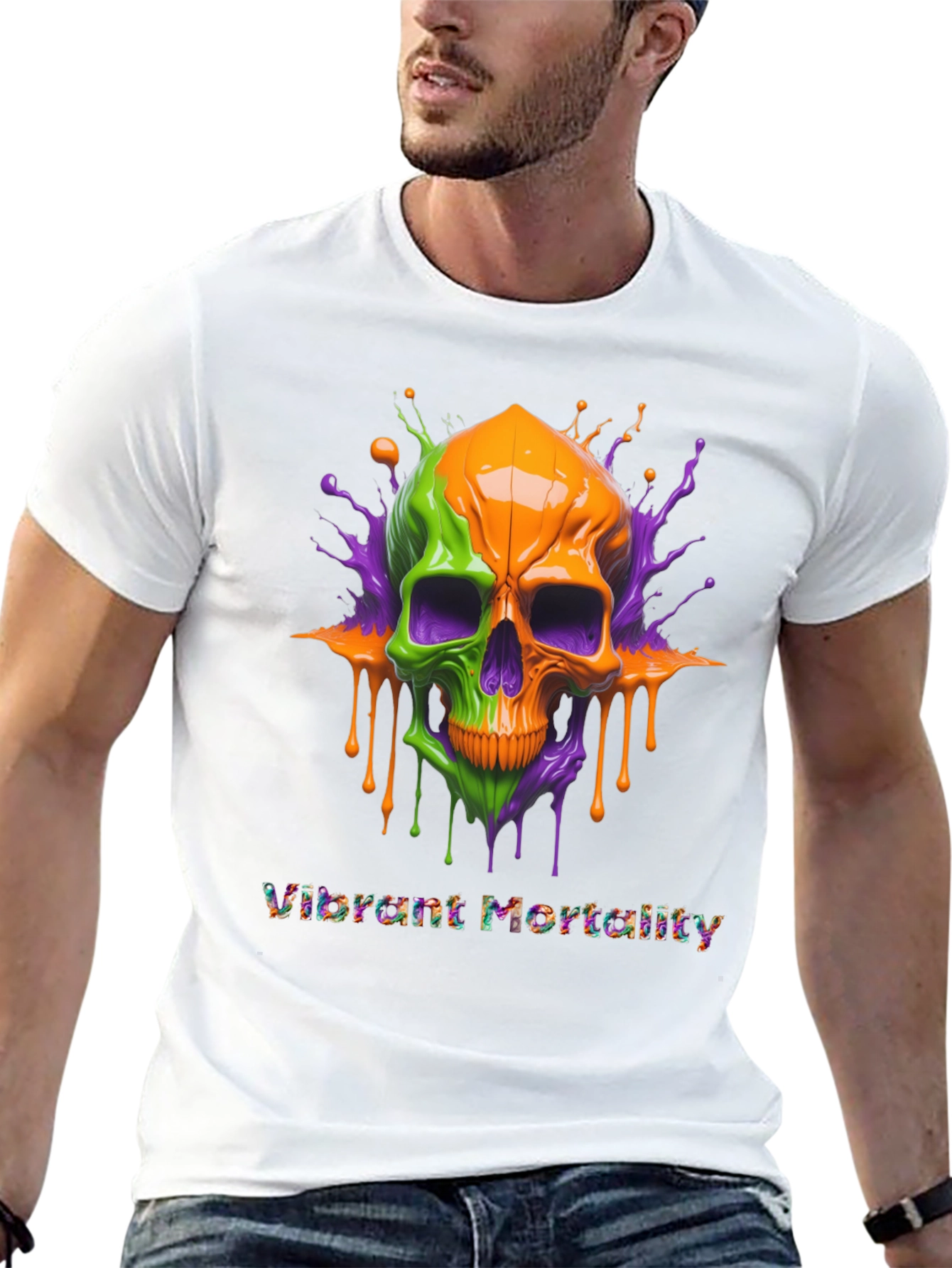 Vibrant Mortality Graphic T-Shirt