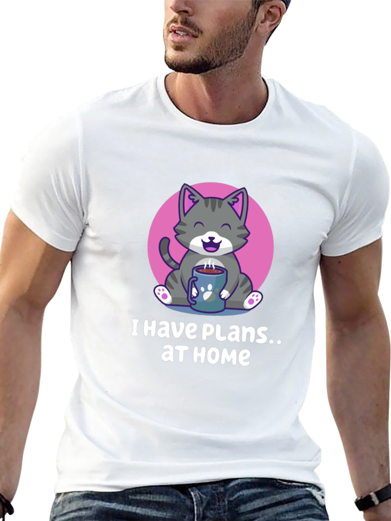 Cat Plans at Home T-Shirt