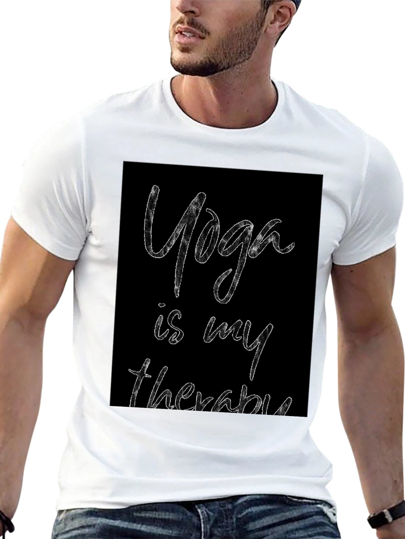 Yoga Therapy Graphic Tee - Black