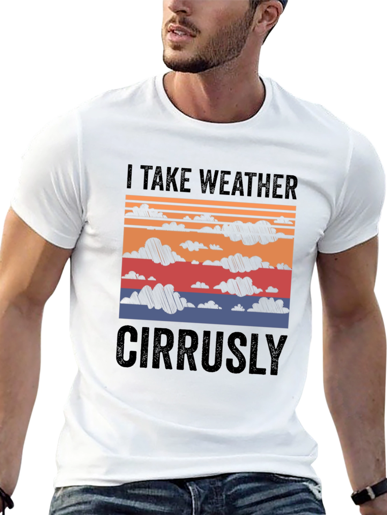 I Take Weather Cirrusly T-Shirt Funny Weather Pun Shirt