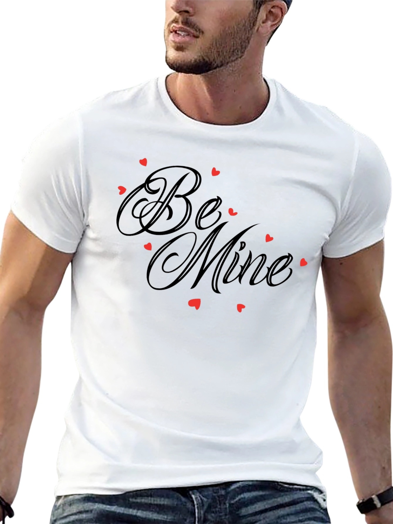 Be Mine Graphic Tee - Valentines Day Black Shirt