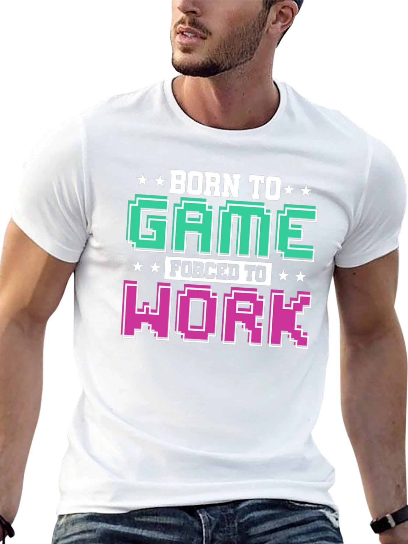 Born To Game Funny T-Shirt Gamer Gift