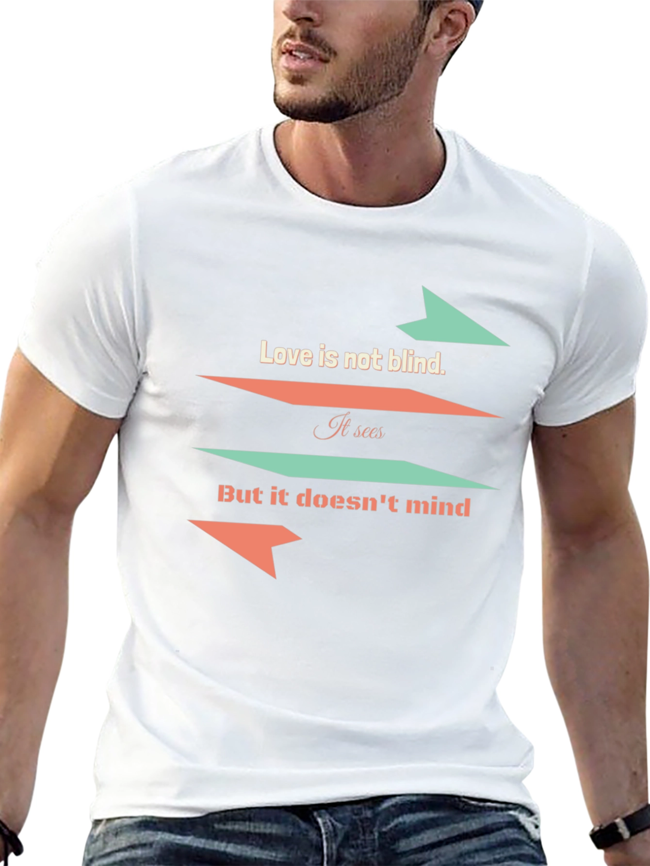 Love Is Not Blind Graphic Tee - Black
